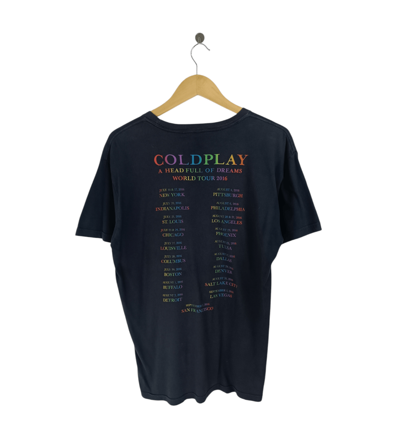 Band Tees VINTAGE 2016 COLDPLAY HEAD FULL OF STARS TOUR TEE sting u2 Size US M / EU 48-50 / 2 - 2 Thumbnail
