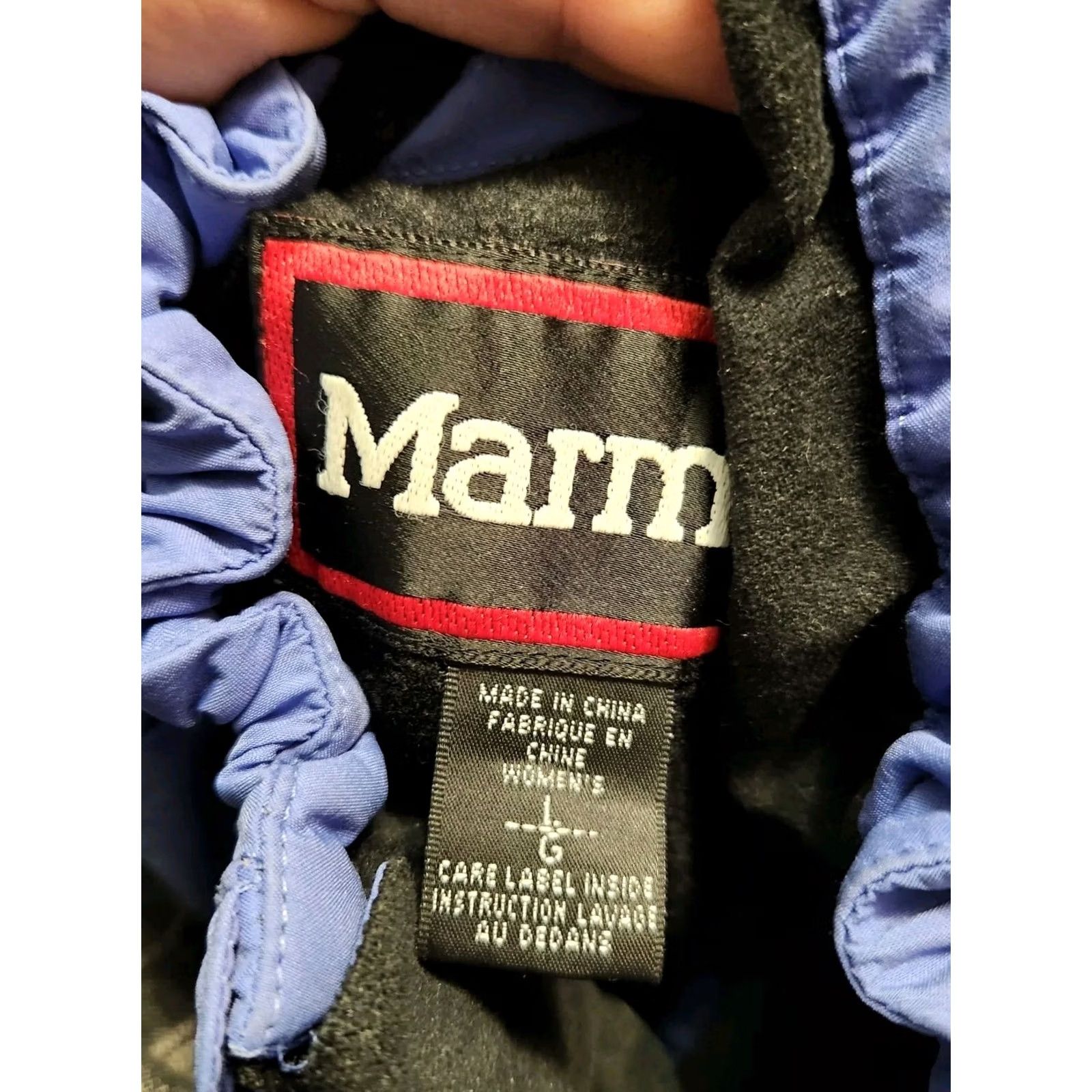 Marmot VINTAGE Marmot Womens Jacket Coat Large Ski Snowboard Hooded Waterproof Zipped Pockets Purple Size L / US 10 / IT 46 - 4 Thumbnail