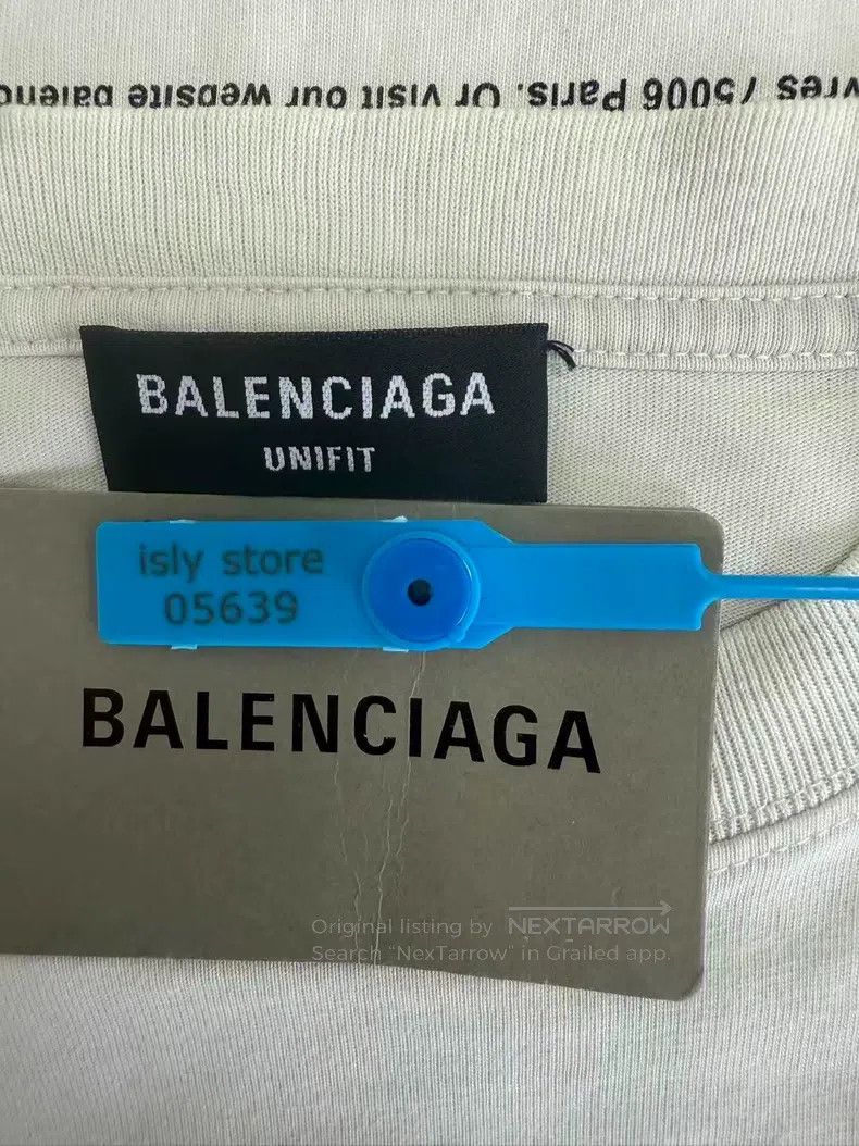 Balenciaga Balenciaga Round Neck Letter Printed Raglan Sleeve T-Shirt Size US XXS / EU 40 - 4 Thumbnail