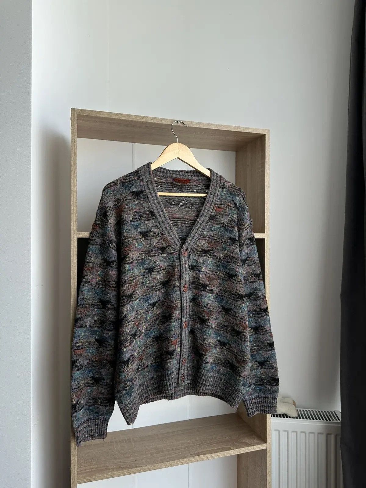 Missoni × Vintage Vintage Missoni Knit Wool Cardigan Iconic Rainbow Sweater Size US M / EU 48-50 / 2 - 2 Thumbnail