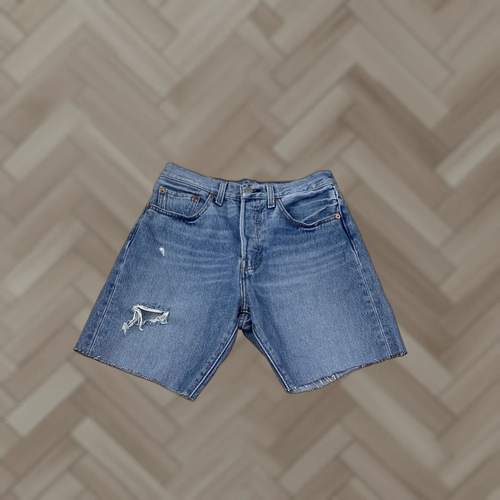 Levi's VINTAGE Levi’s Denim Jean Shorts Womens 27 Skinny Blue Button Fly 9668 Size 27" / US 4 / IT 40 - 1 Thumbnail