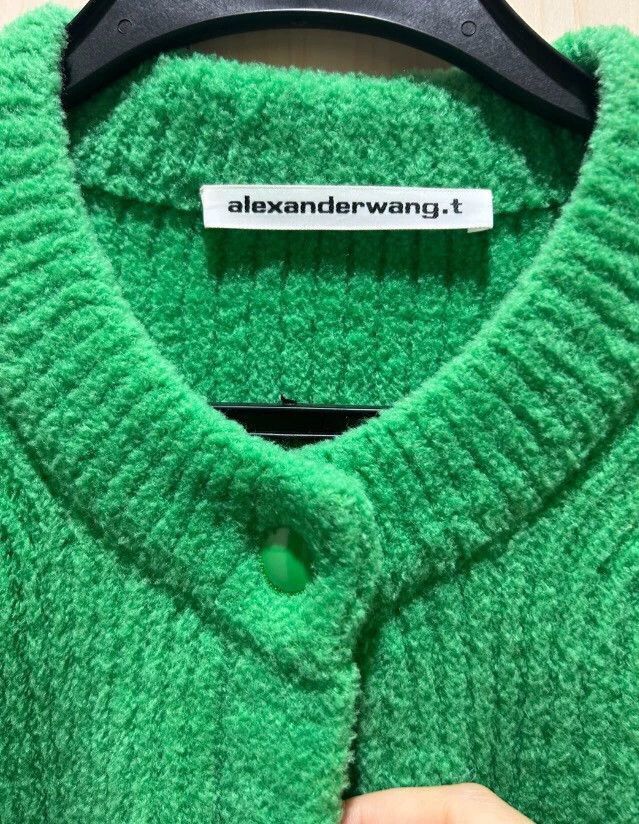 Alexander Wang Alexander Wang Green Cardigan Sweater- Size XS / US 0-2 / IT 36-38 - 4 Thumbnail