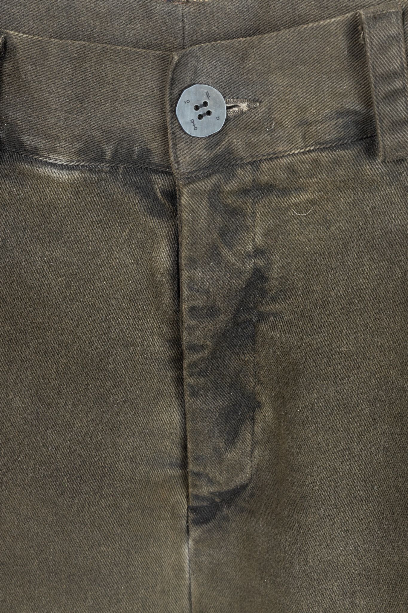 10sei0otto 10sei0otto Green Cotton Staggered-Hem Slim Jeans Size US 31 - 6 Thumbnail