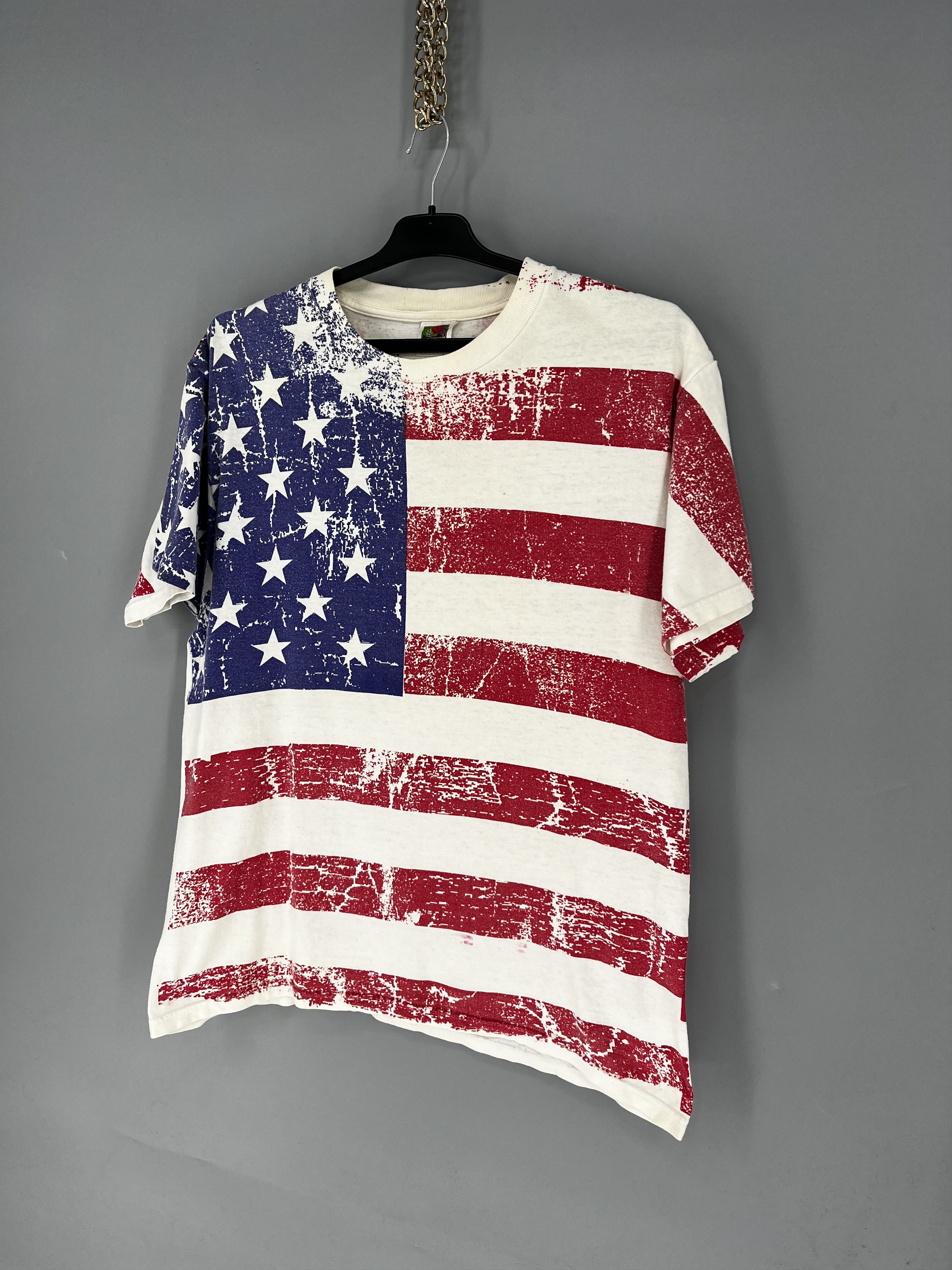 Vintage 90s Vintage USA United States American Flag All Over Print Size US L / EU 52-54 / 3 - 3 Thumbnail