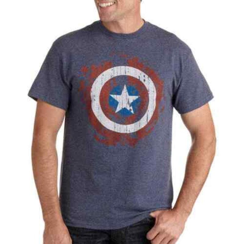 Marvel Comics Marvel Captain America Distressed Shield Graphic Tee NEW L Size US L / EU 52-54 / 3 - 1 Thumbnail