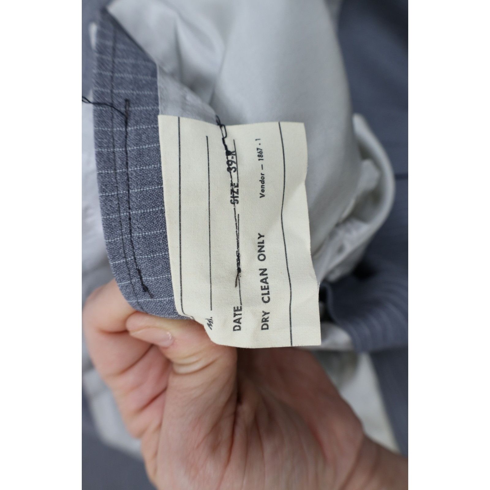 Vintage Vintage 70s Streetwear 2 Piece Knit Suit Wedding Gray Size 38R - 5 Thumbnail