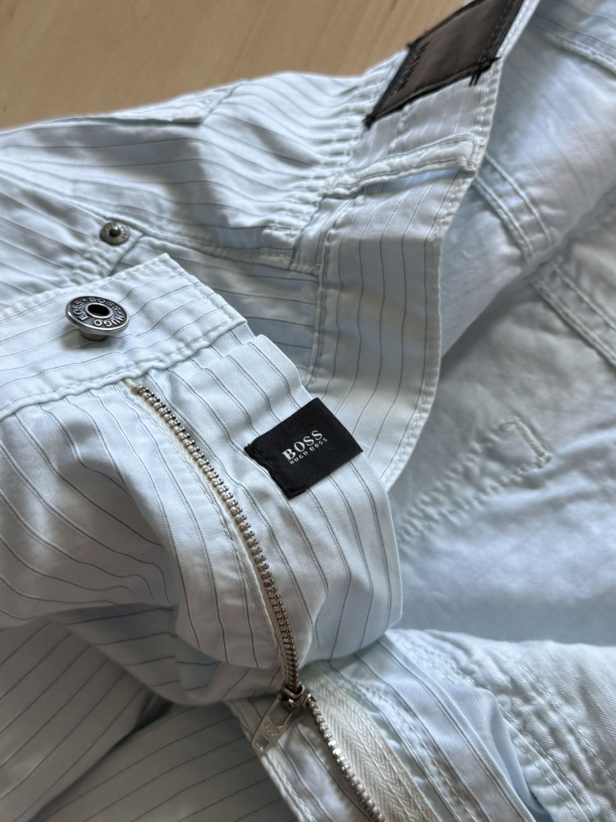 Hugo Boss Hugo Boss Vintage striped chino trousers pants retro y2k Size US 33 - 7 Thumbnail