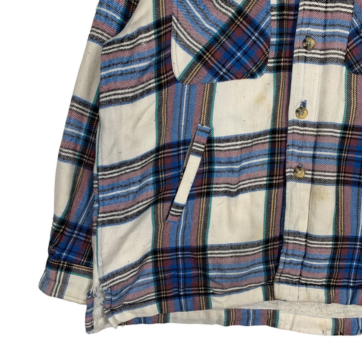Flannel CALAJA Checked Plaid Tartan Sherpa Heavy Flannel #0333-C15 Size US XL / EU 56 / 4 - 4 Thumbnail