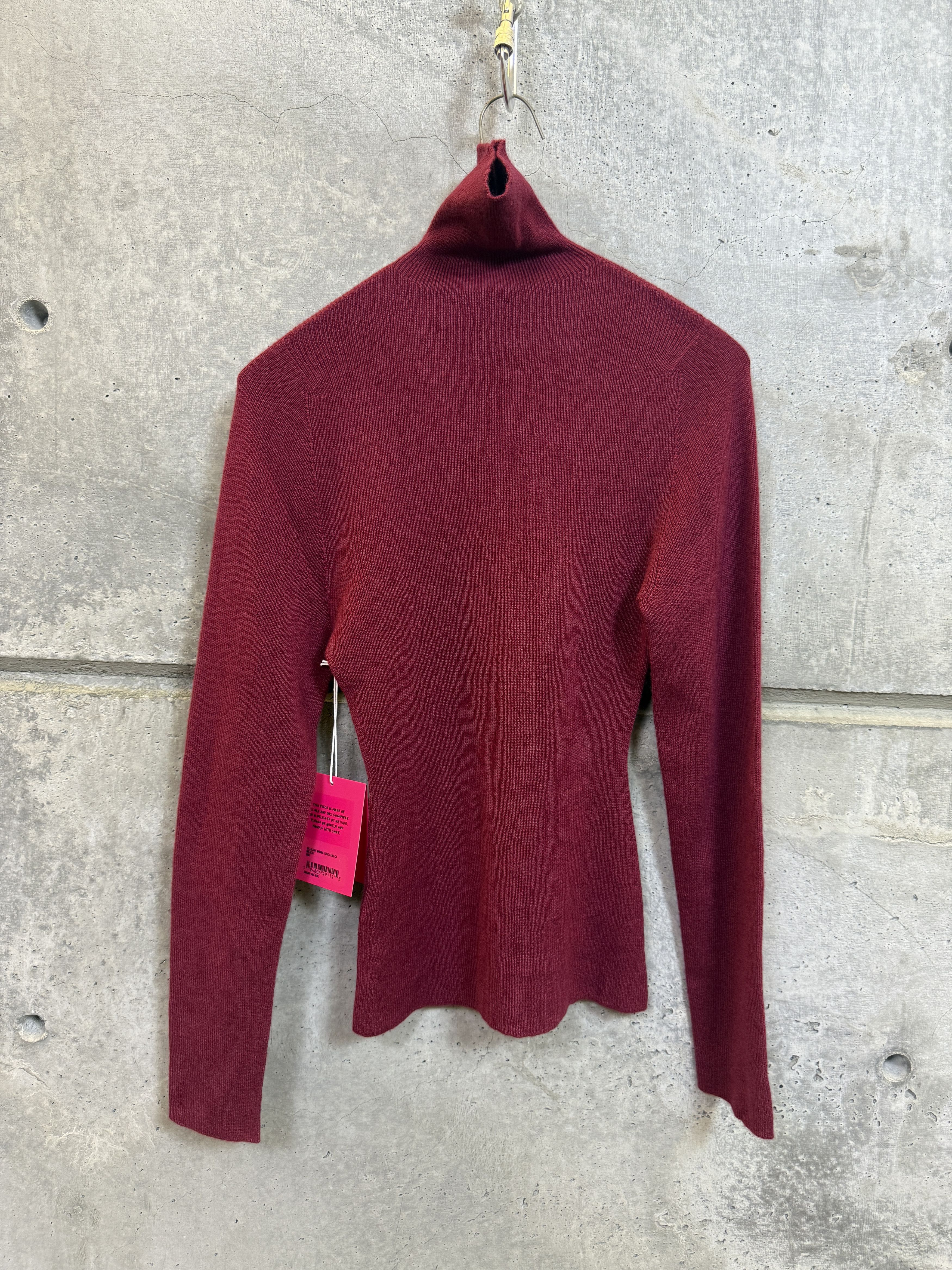 The Elder Statesman $650 The Elder Statesman Delicash Merlot Turtleneck Size S / US 4 / IT 40 - 3 Thumbnail