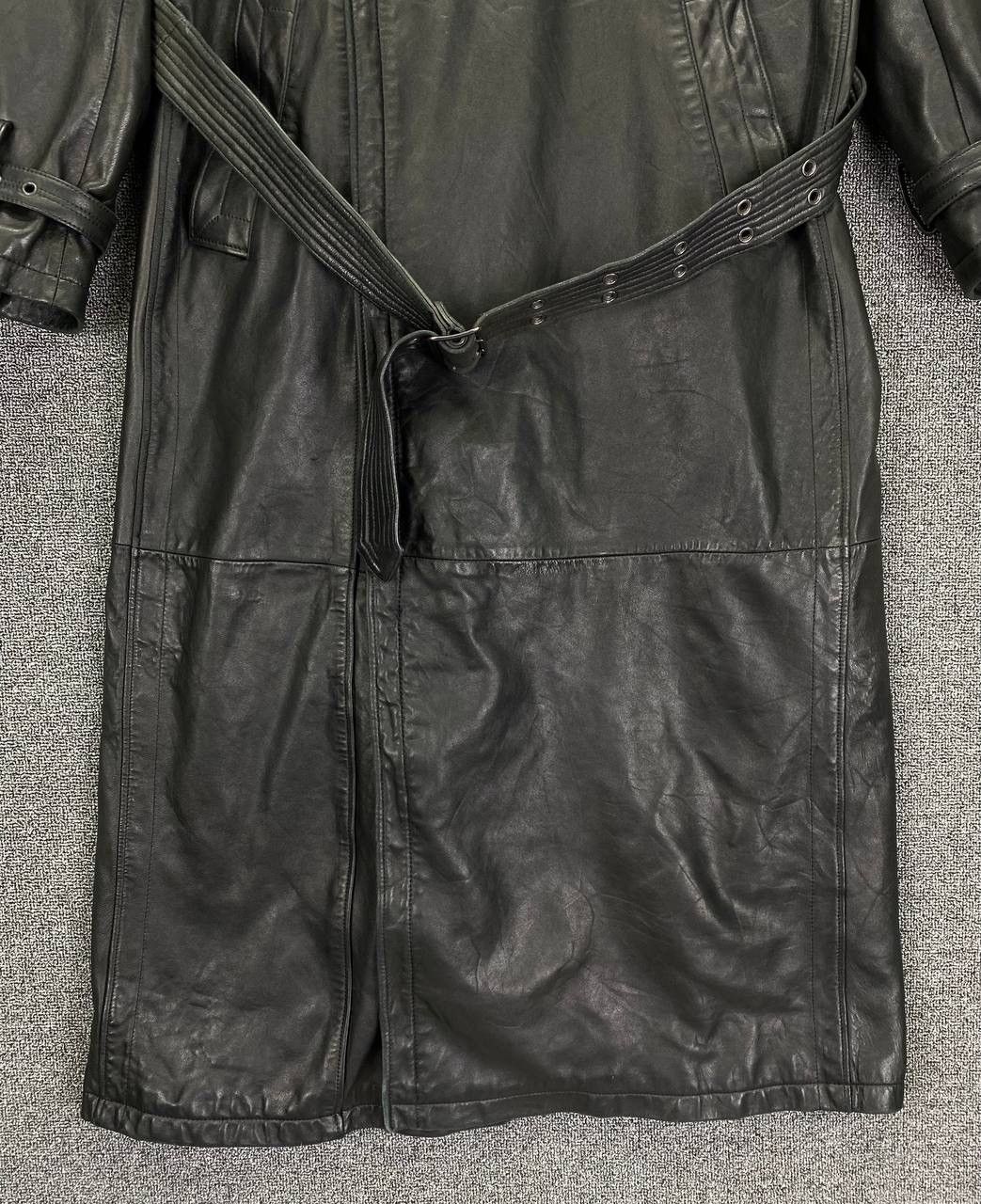 Jean Paul Gaultier × Vintage Vintage Jean Paul Gaultier Trench Coat Long Leather Jacket Size XL / US 12-14 / IT 48-50 - 6 Thumbnail