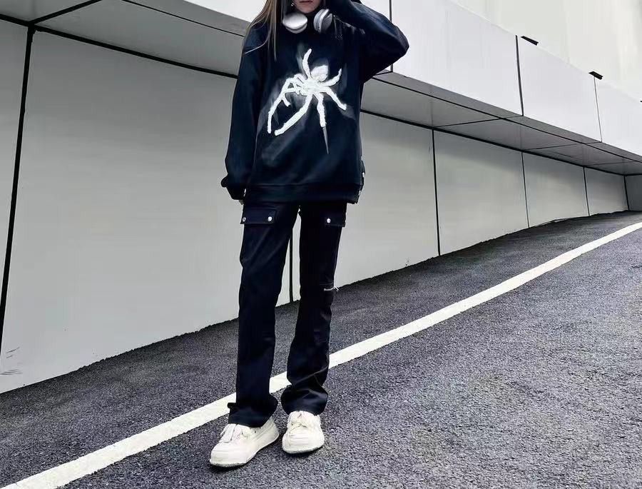 Japanese Brand Spider Embroidery Graphic Black Hoodie Size US M / EU 48-50 / 2 - 2 Thumbnail
