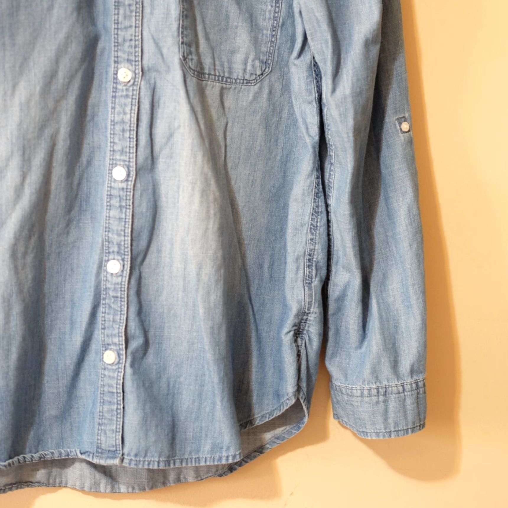 Vintage SO Perfectly Soft Perfectly You Relaxed Womens L Button-Up Shirt Blue Size L / US 10 / IT 46 - 4 Thumbnail