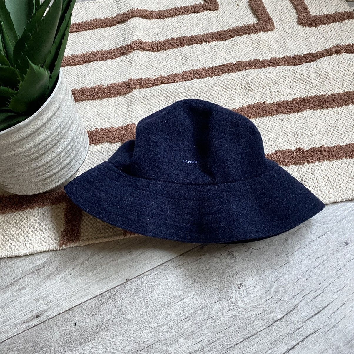 Kangol VINTAGE KANGOL NAVY WOOL BUCKET HAT Size ONE SIZE - 1 Thumbnail