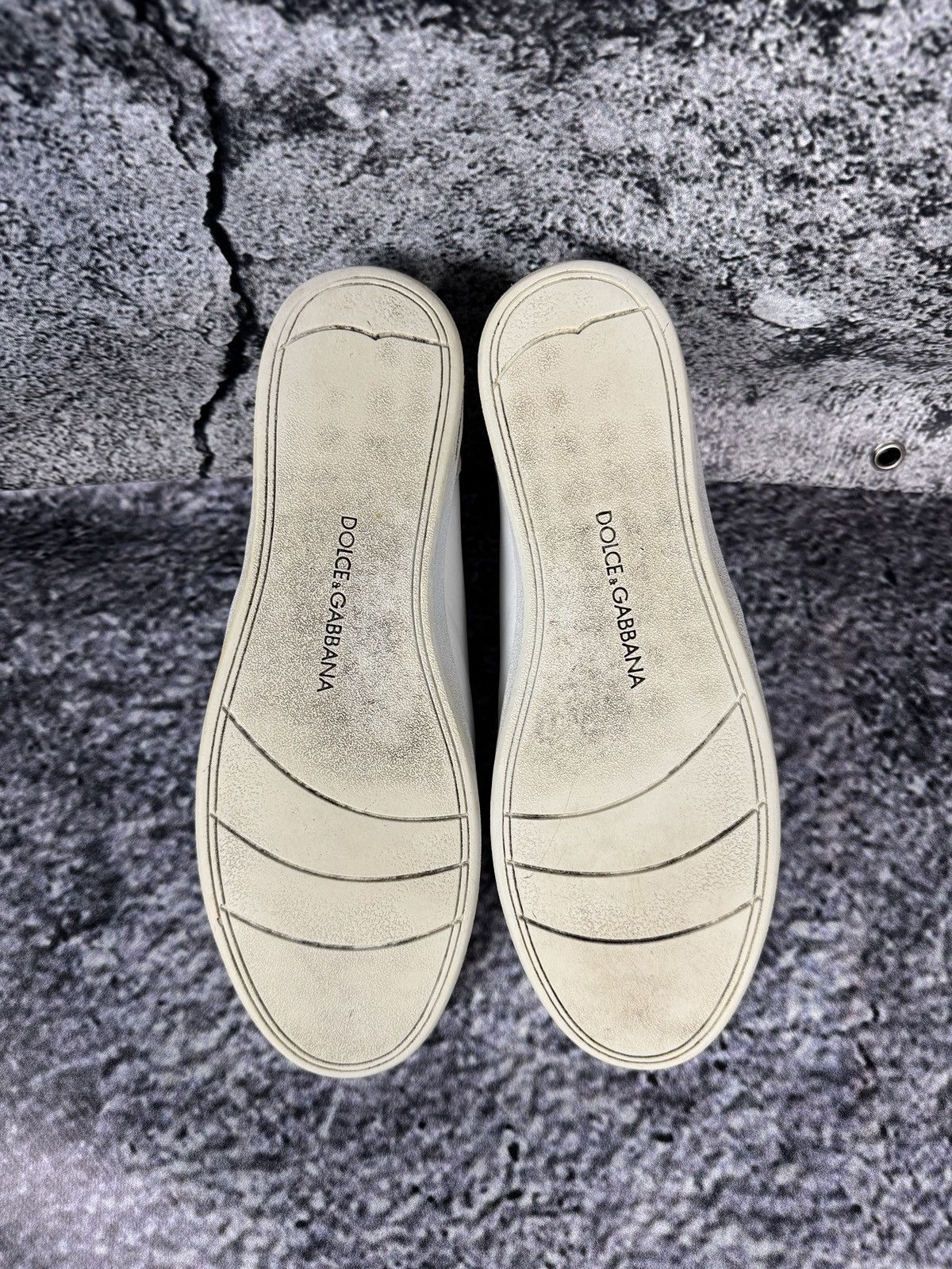 Dolce & Gabbana Men’s Dolce & Gabbana White Leather Trainers Sneakers Size 7 Size US 7 / EU 40 - 4 Thumbnail