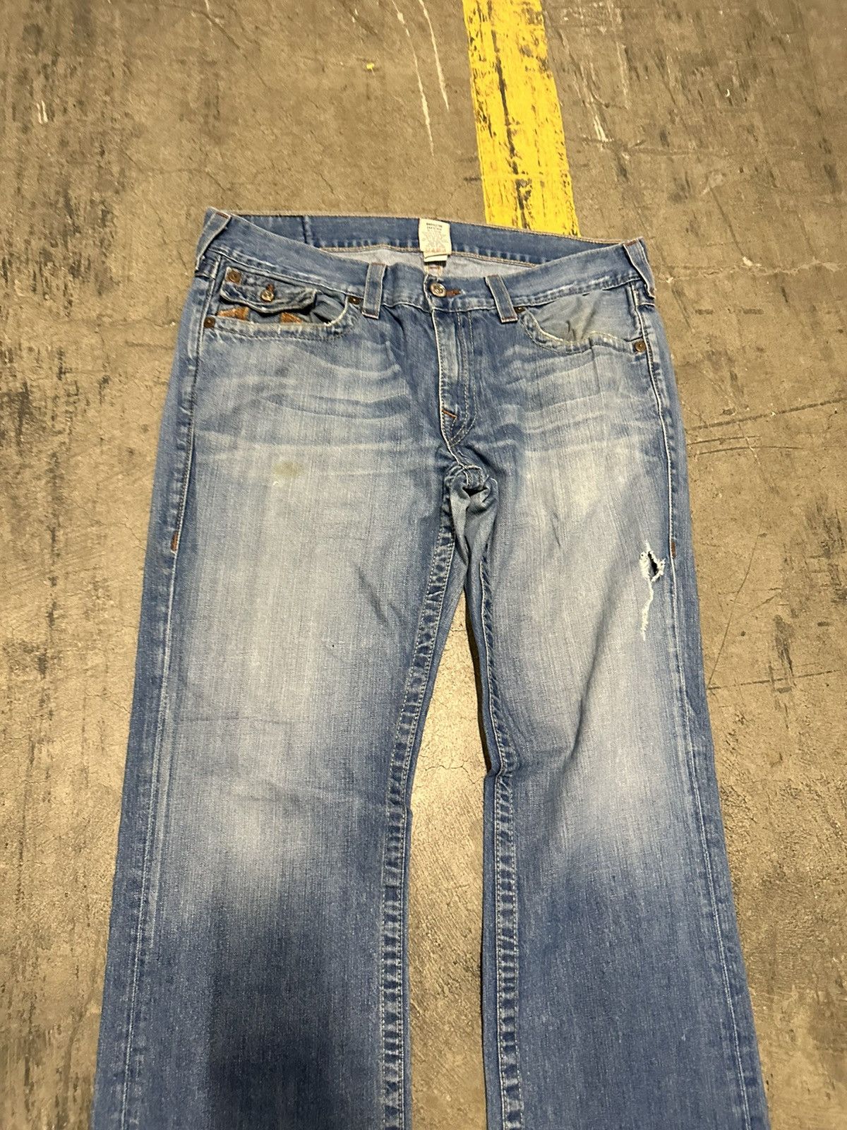True Religion × Vintage Y2K true religion straight jeans Size US 38 / EU 54 - 8 Thumbnail