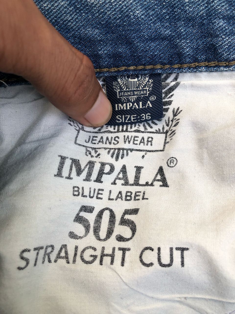 Japanese Brand × Vintage Vintage Impala Blue Label Denim Jeans Size US 34 / EU 50 - 5 Thumbnail
