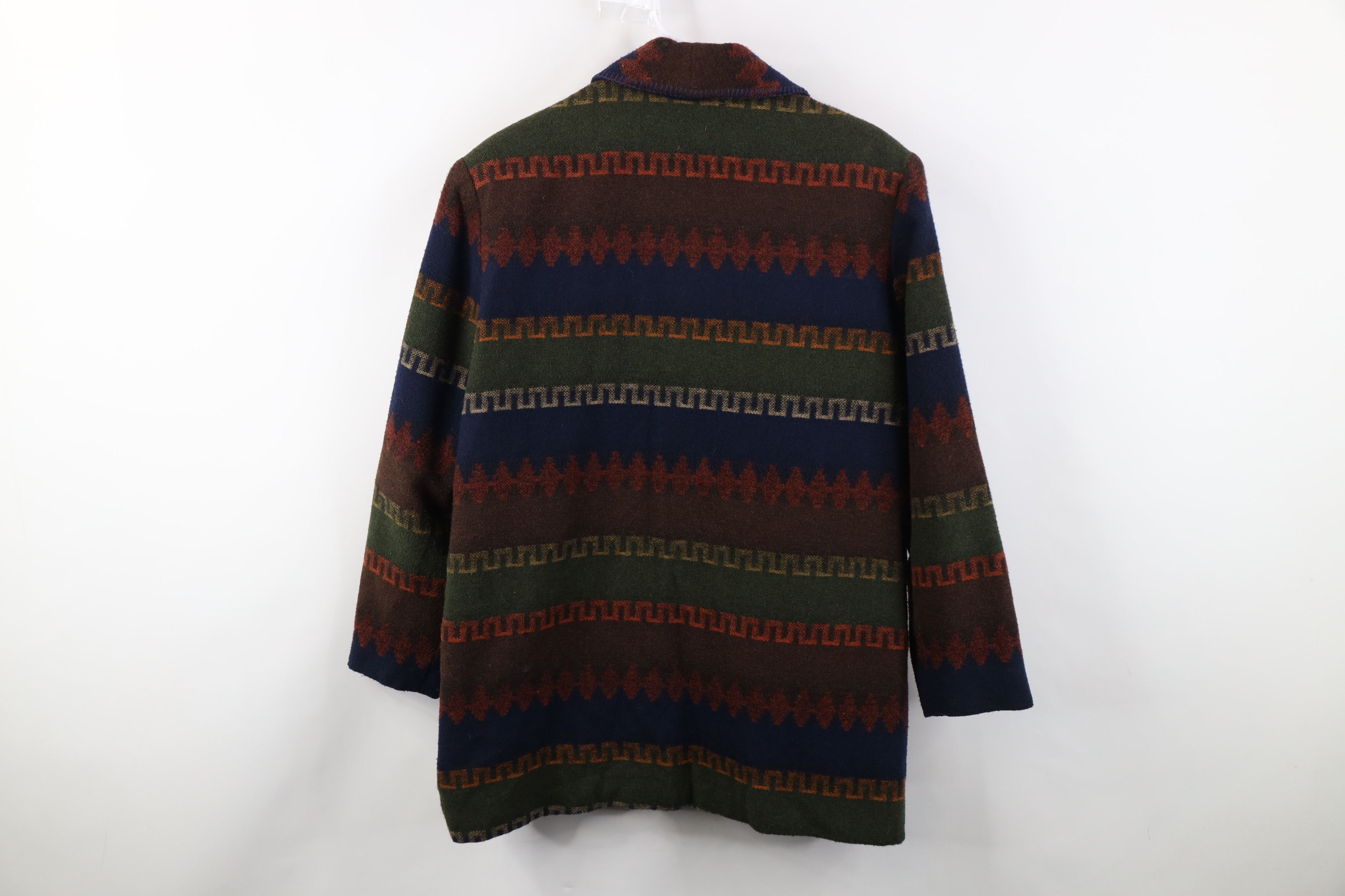 Vintage Vintage 90s Streetwear Southwestern Shawl Blazer Jacket Size L / US 10 / IT 46 - 11 Thumbnail