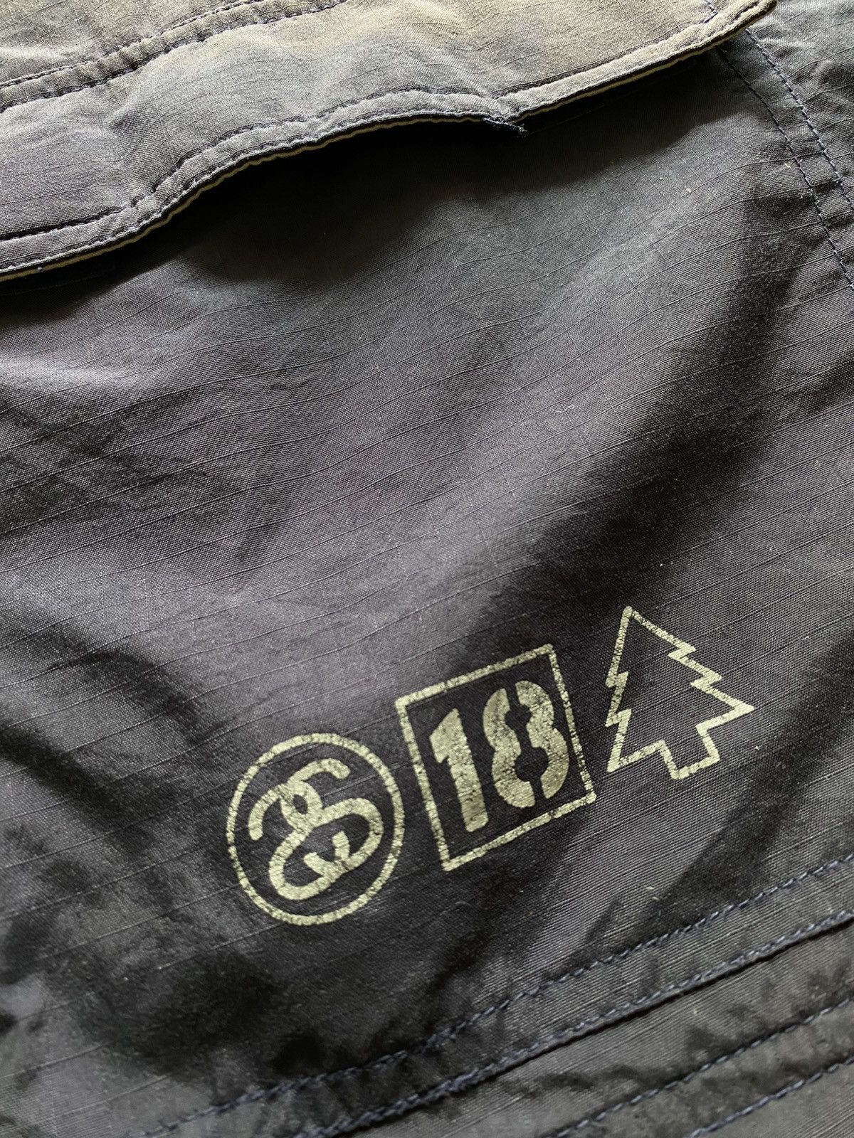 Stussy × Vintage [Rare!] 90s Vintage Stussy Hooded Nylon Jacket Size US L / EU 52-54 / 3 - 5 Thumbnail