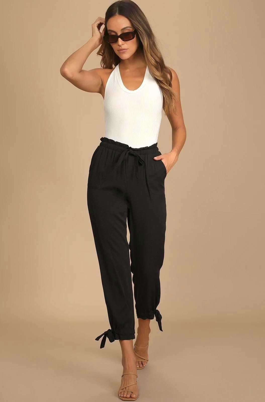 Lulus LULUS Sebastian Pants in Black (SMALL) Size 28" / US 6 / IT 42 - 1 Thumbnail
