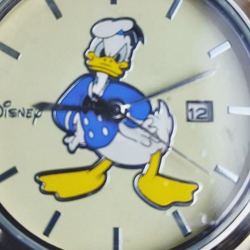 Disney Disney Donald Duck Calendar Date Silver Watch Men's Size ONE SIZE - 2 Thumbnail