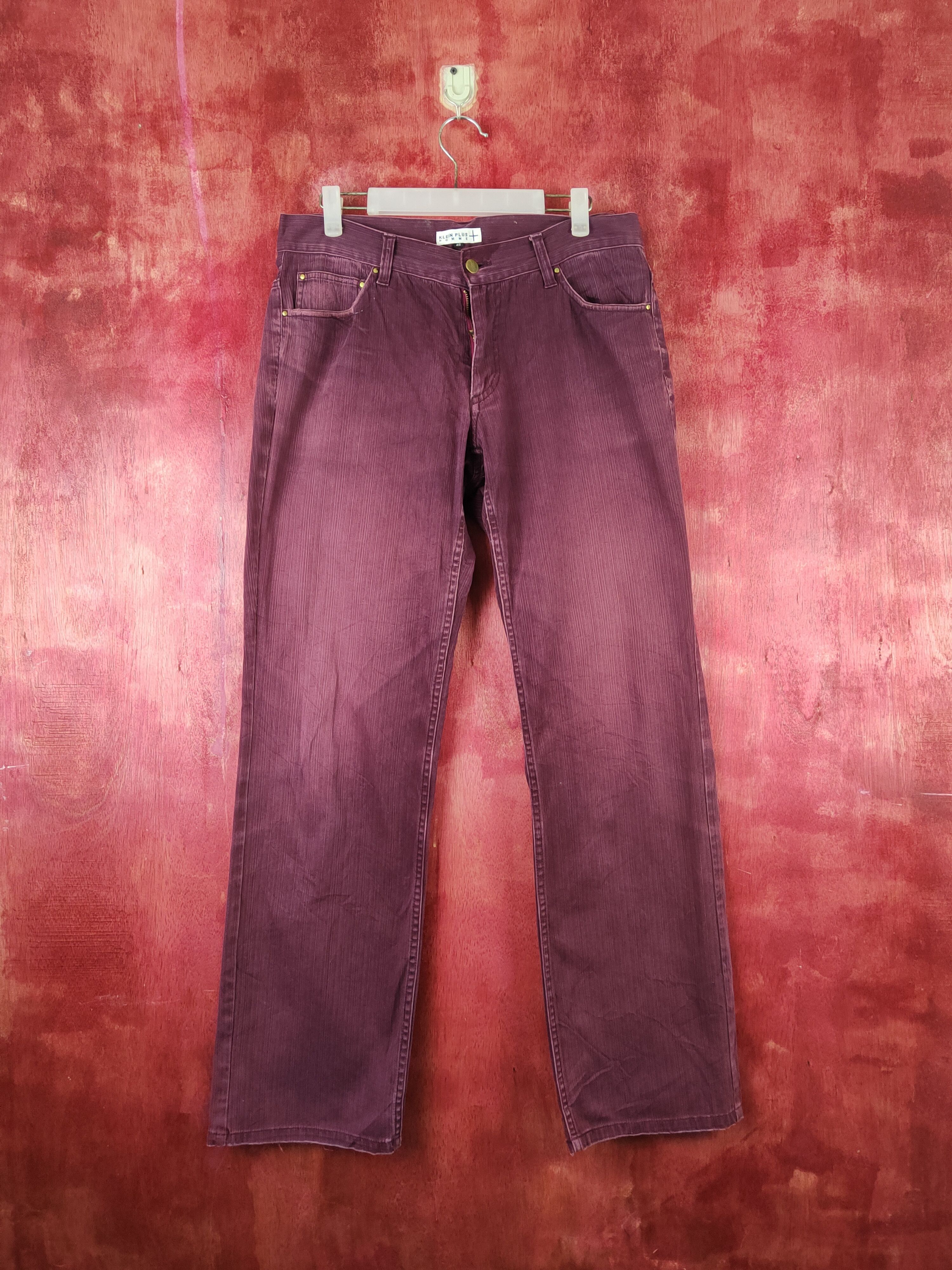 Klein Plus Homme Purple Faded Multipocket Jeans #S1760