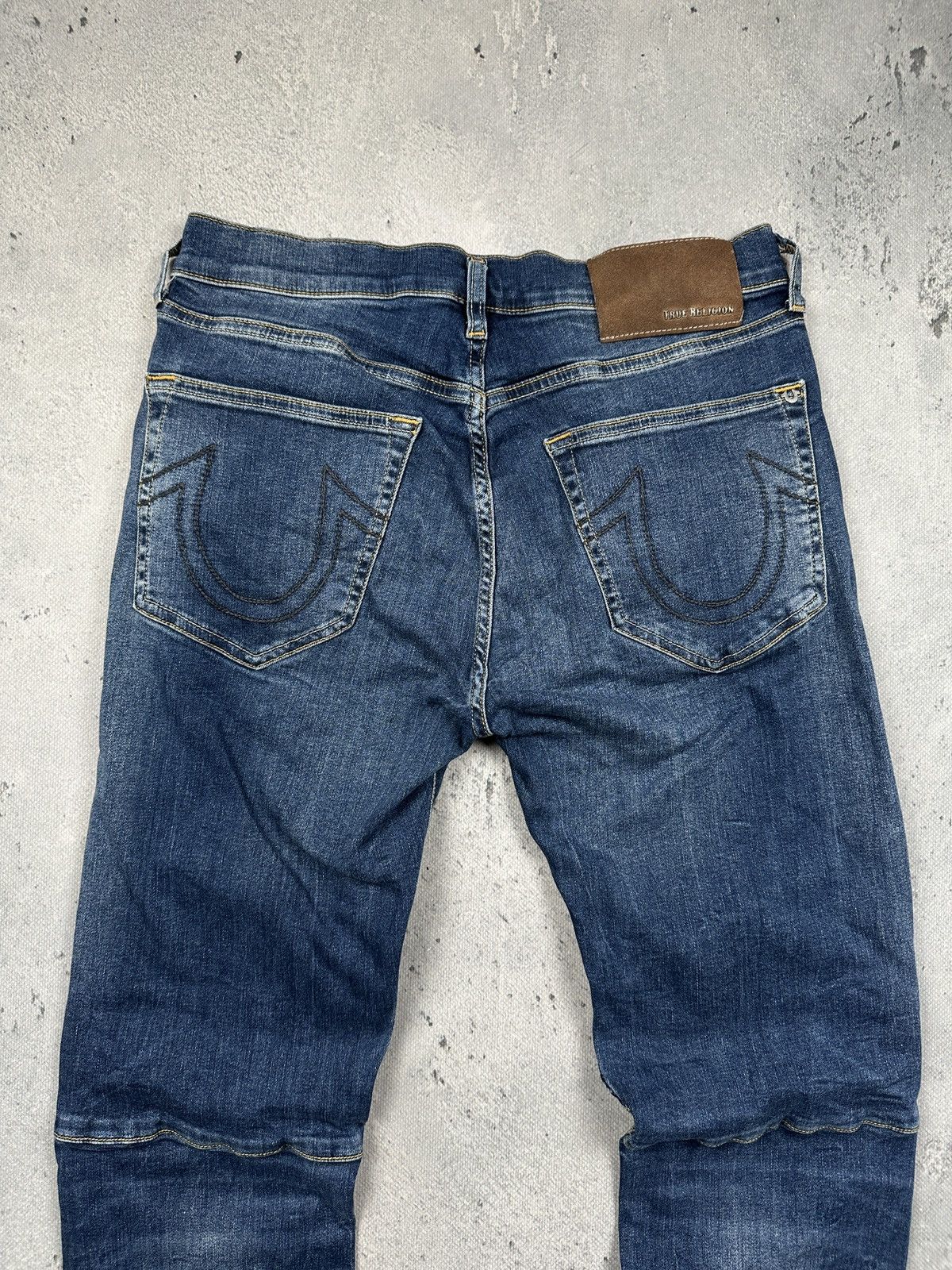 True Religion Vintage True Religion Rocco Moto Biker Jeans Rare Faded Blue Size US 32 / EU 48 - 3 Thumbnail