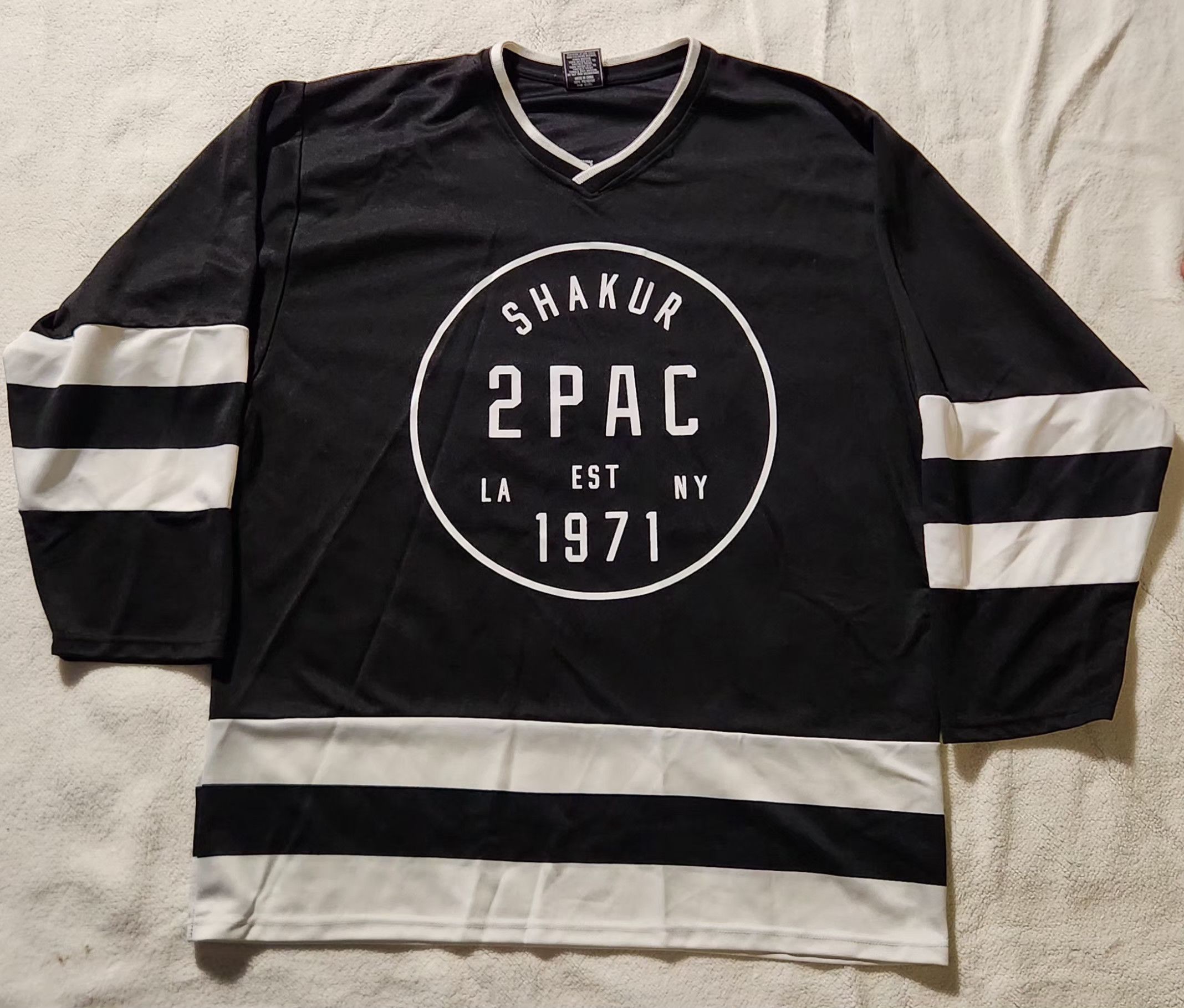 Tupac 2Pac 1971 hockey Hip Hop Icon Jersey