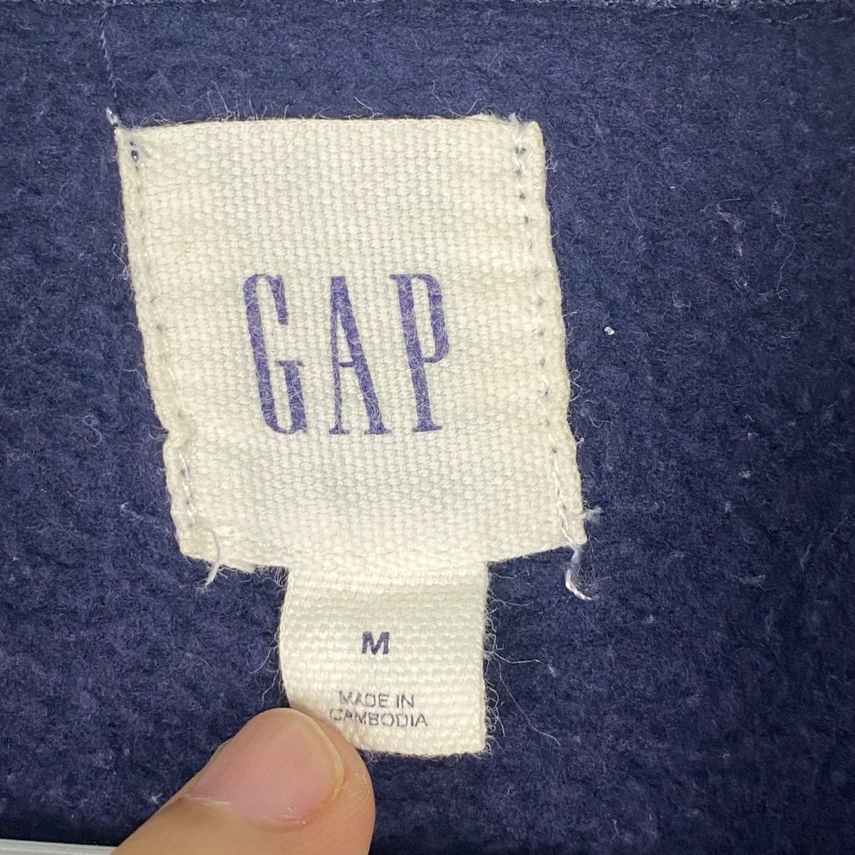Other Vintage GAP Hoodie Big Logo Embroidered Blue Size US M / EU 48-50 / 2 - 5 Thumbnail