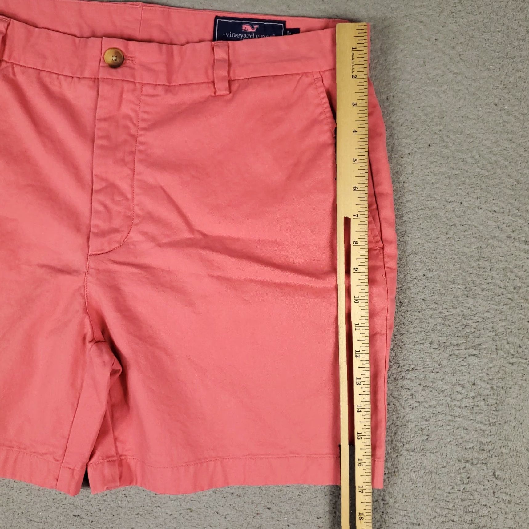 Vineyard Vines Vineyard Vines Shorts Mens 35 Pink Chino Flat Front Slash Pocket Casual Wear Size US 35 - 5 Thumbnail