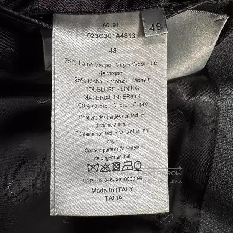 Dior Dior 20ss haze blue woollen coat Size US M / EU 48-50 / 2 - 7 Thumbnail
