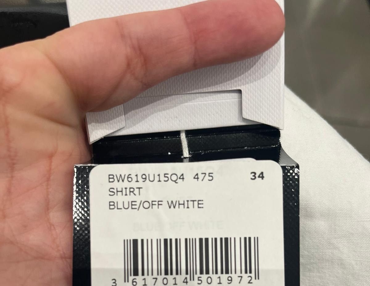 Givenchy oc11z0725 Shirt in Blue/Off White Size XXS / US 00 / IT 34 - 6 Thumbnail