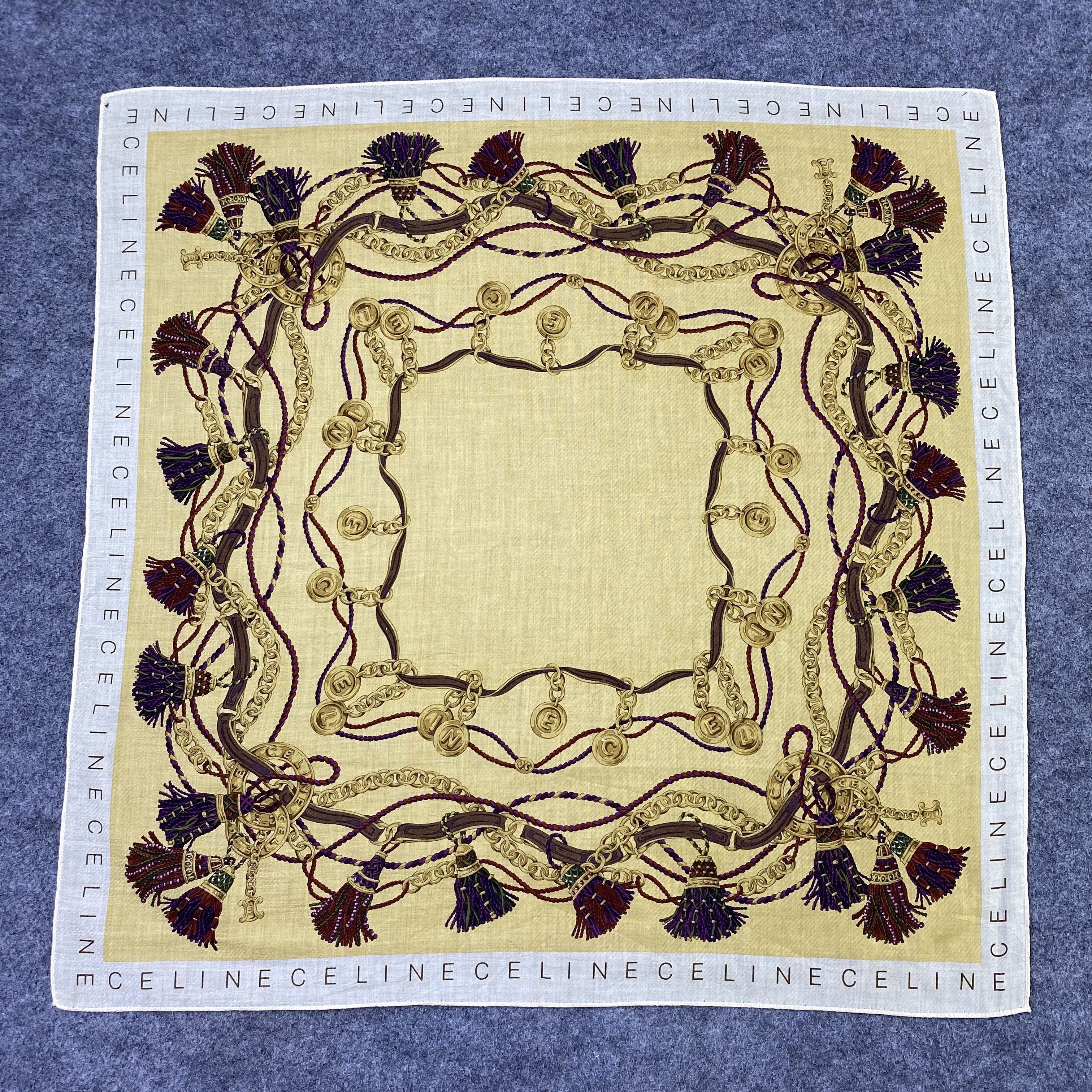 Celine Celine Handkerchief Neckerchief Bandana-B1795 Size ONE SIZE - 3 Thumbnail