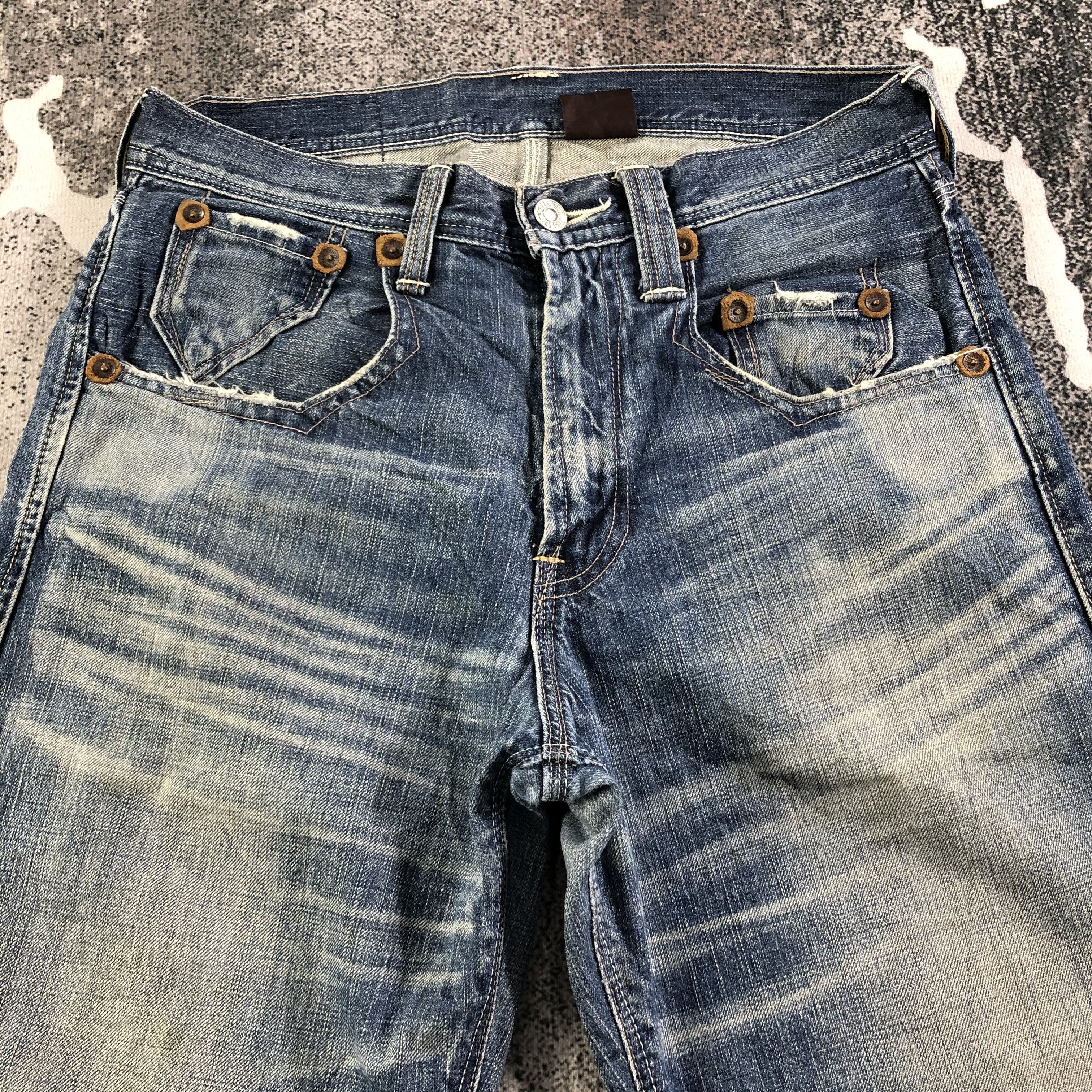 Levi's Vintage Levis 503 Jeans Faded Blue Denim KJ2064 Size US 29 - 3 Thumbnail