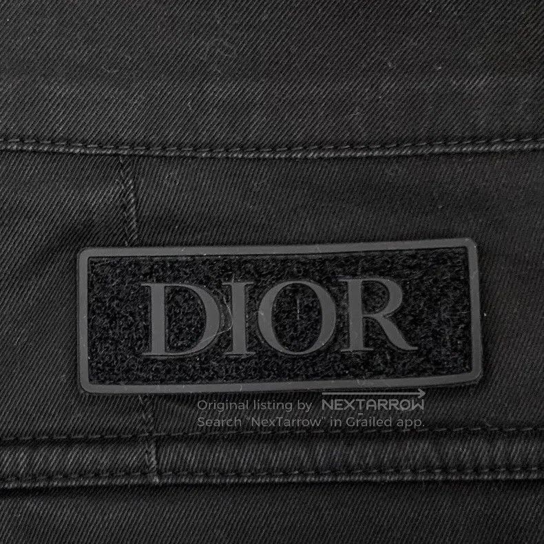 Dior Dior Black logo logo cotton casual workwear denim trousers Size US 32 / EU 48 - 6 Thumbnail