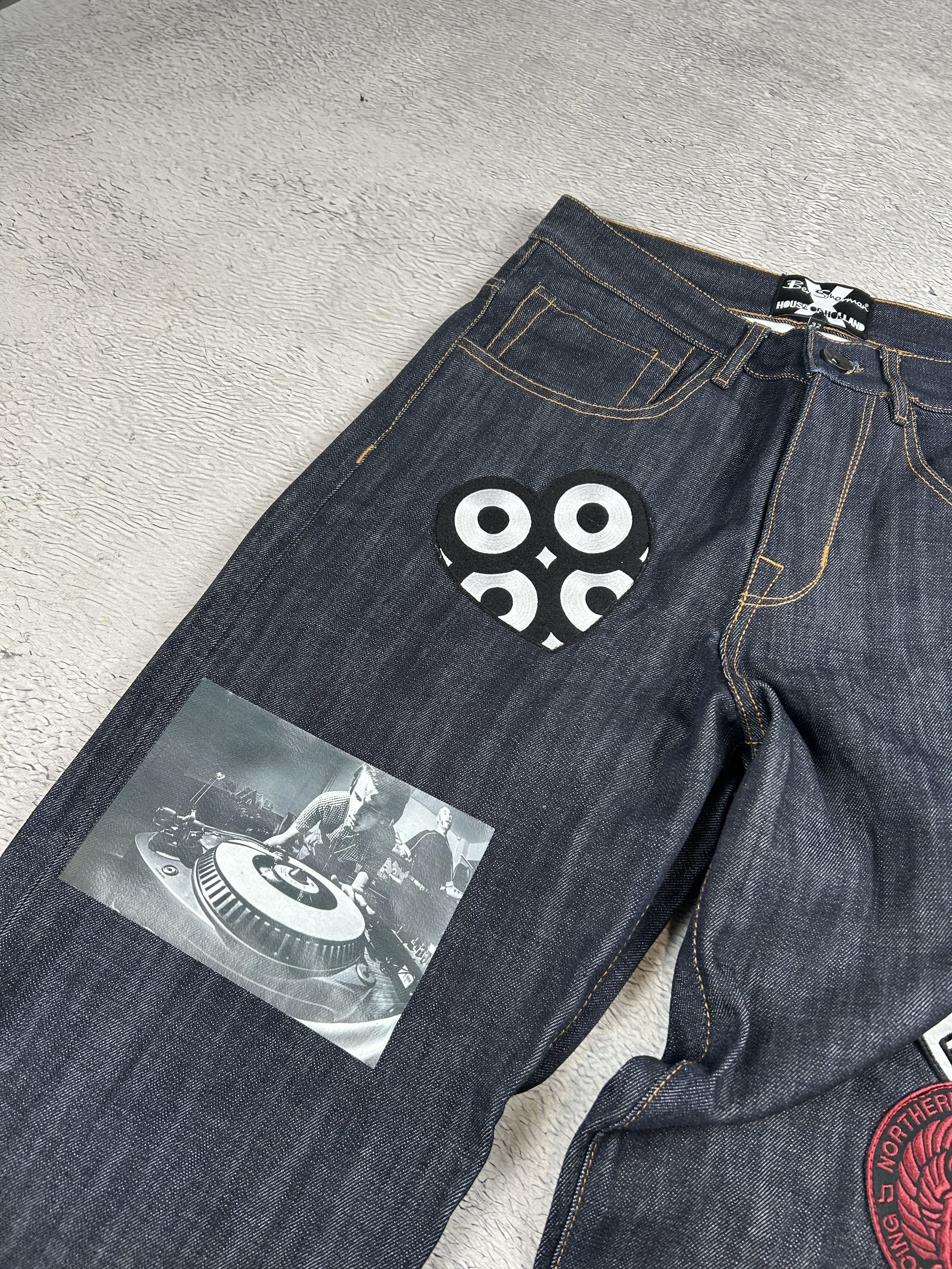 Ben Sherman × House Of Holland × JNCO Ben Sherman x House Of Holland Jeans Selvedge Denim Baggy Size US 32 / EU 48 - 6 Thumbnail