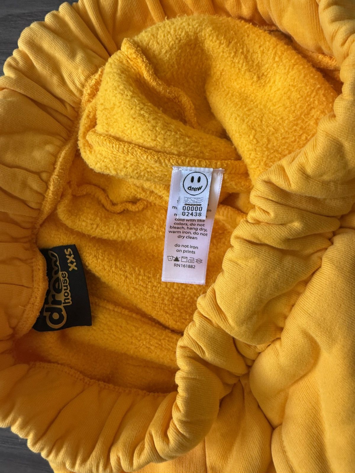 Drew House Drew House Yellow Fleece Sweatpants Joggers XXS Smiley Size US 28 / EU 44 - 4 Thumbnail