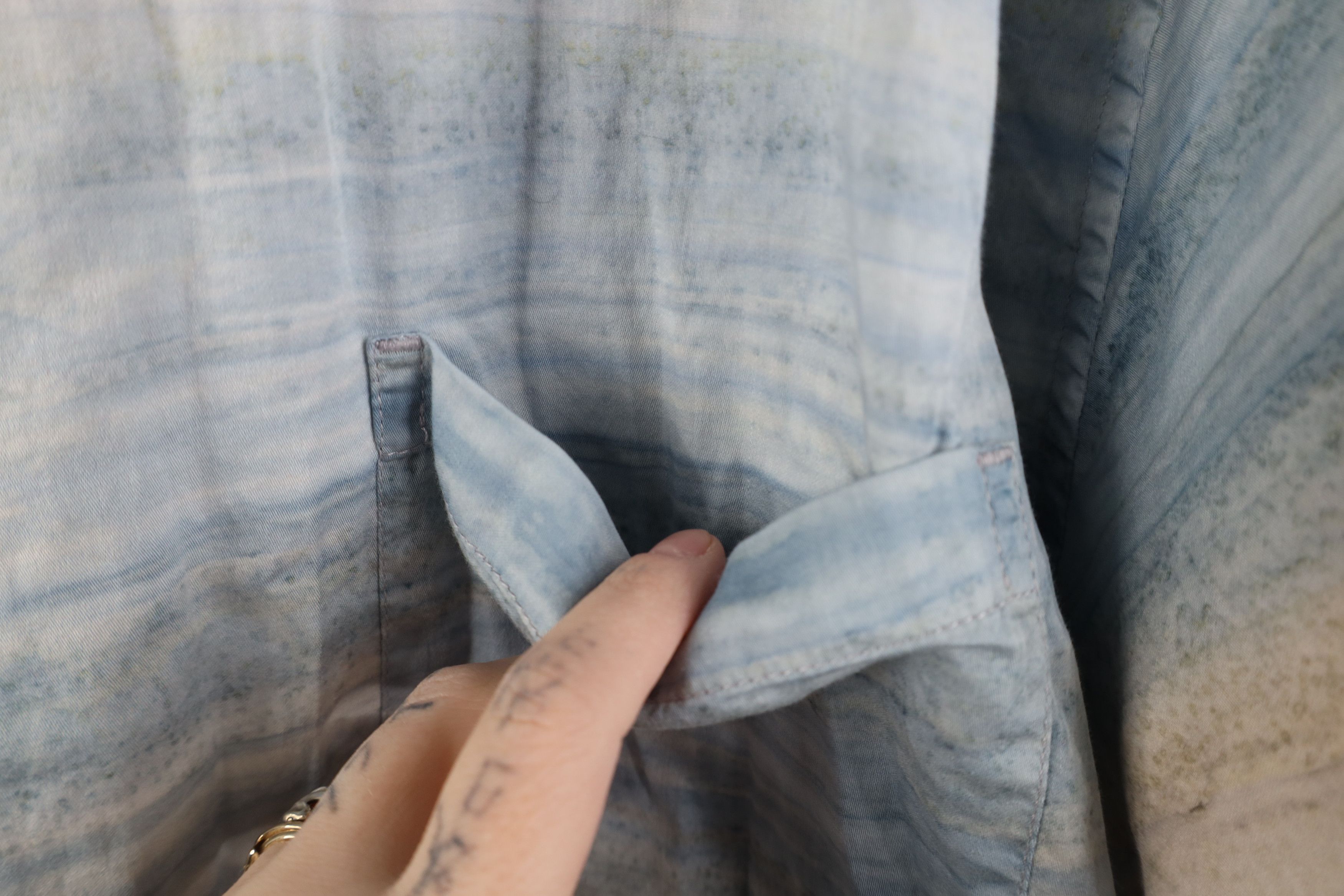 Vintage Deadstock Vintage Y2K Streetwear Ombre Beach Button Shirt Size US XXL / EU 58 / 5 - 9 Thumbnail