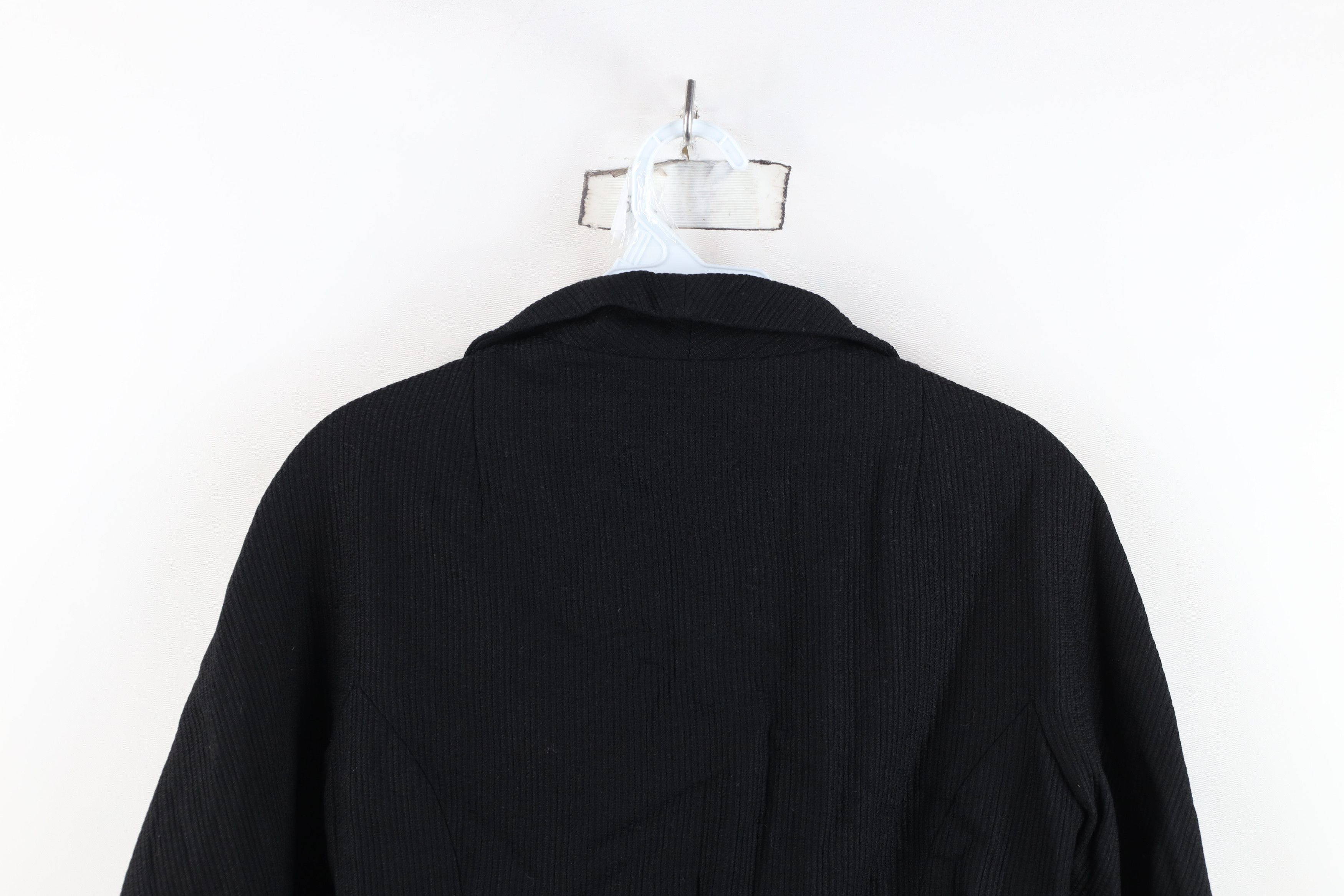 Vintage Vintage 60s 70s Streetwear Big Button Blazer Jacket Black Size S / US 4 / IT 40 - 10 Thumbnail