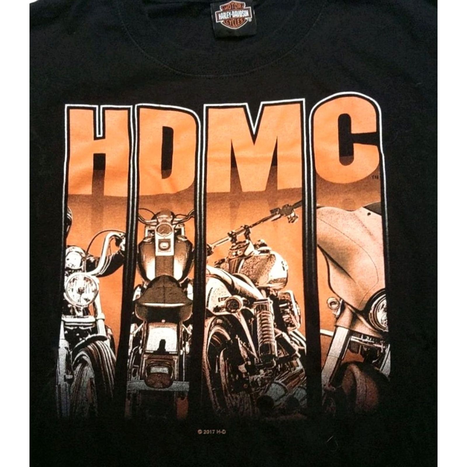 Harley Davidson Harley-Davidson T-Shirt Men's XL Black Graphic Print Vintage 2000s 2 Side HDMC Iowa Shirts Size US XL / EU 56 / 4 - 4 Thumbnail