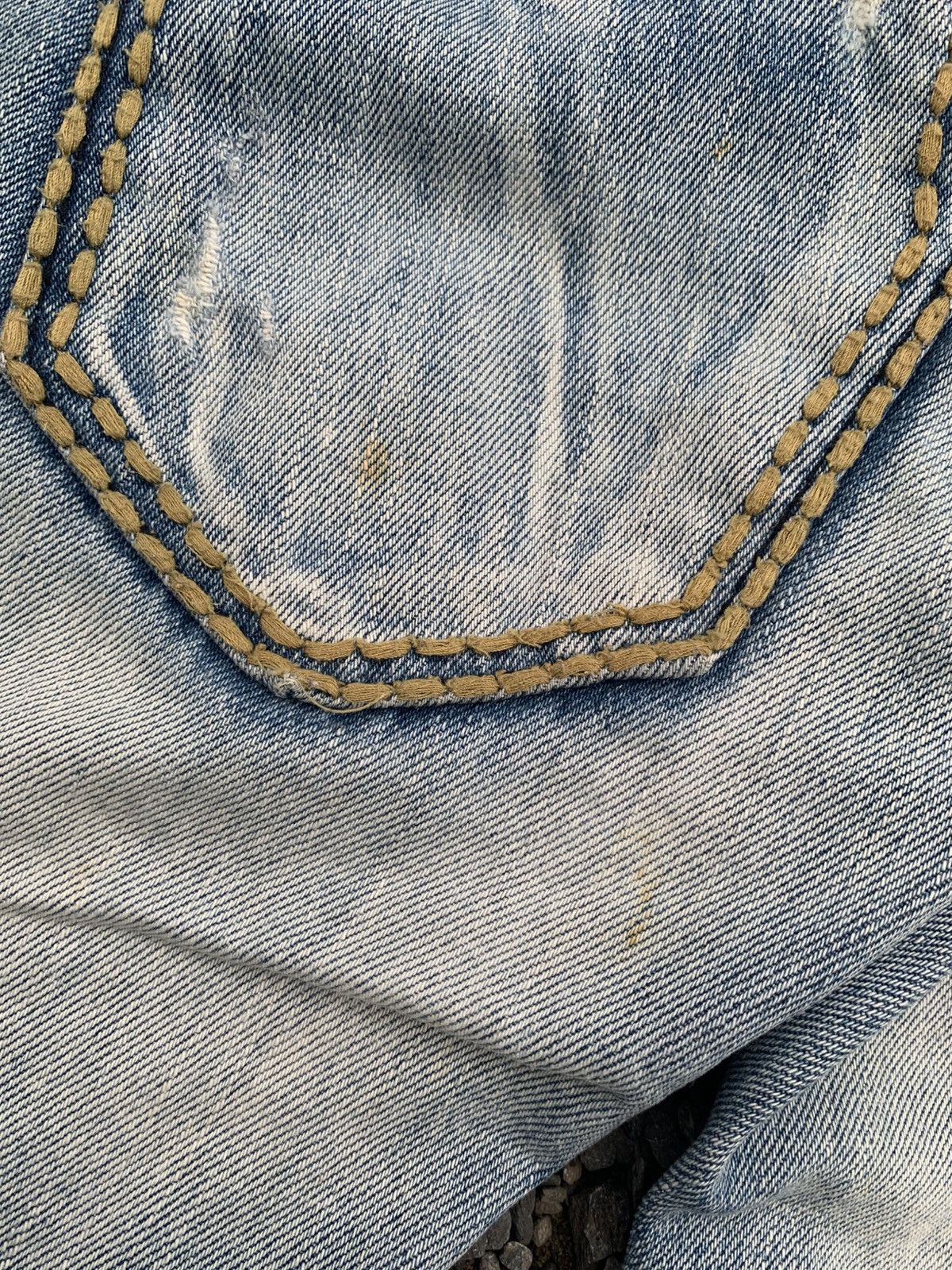 If Six Was Nine Lolita Concert Club Faded & Rusty Distressed Denim Size US 28 / EU 44 - 23 Thumbnail