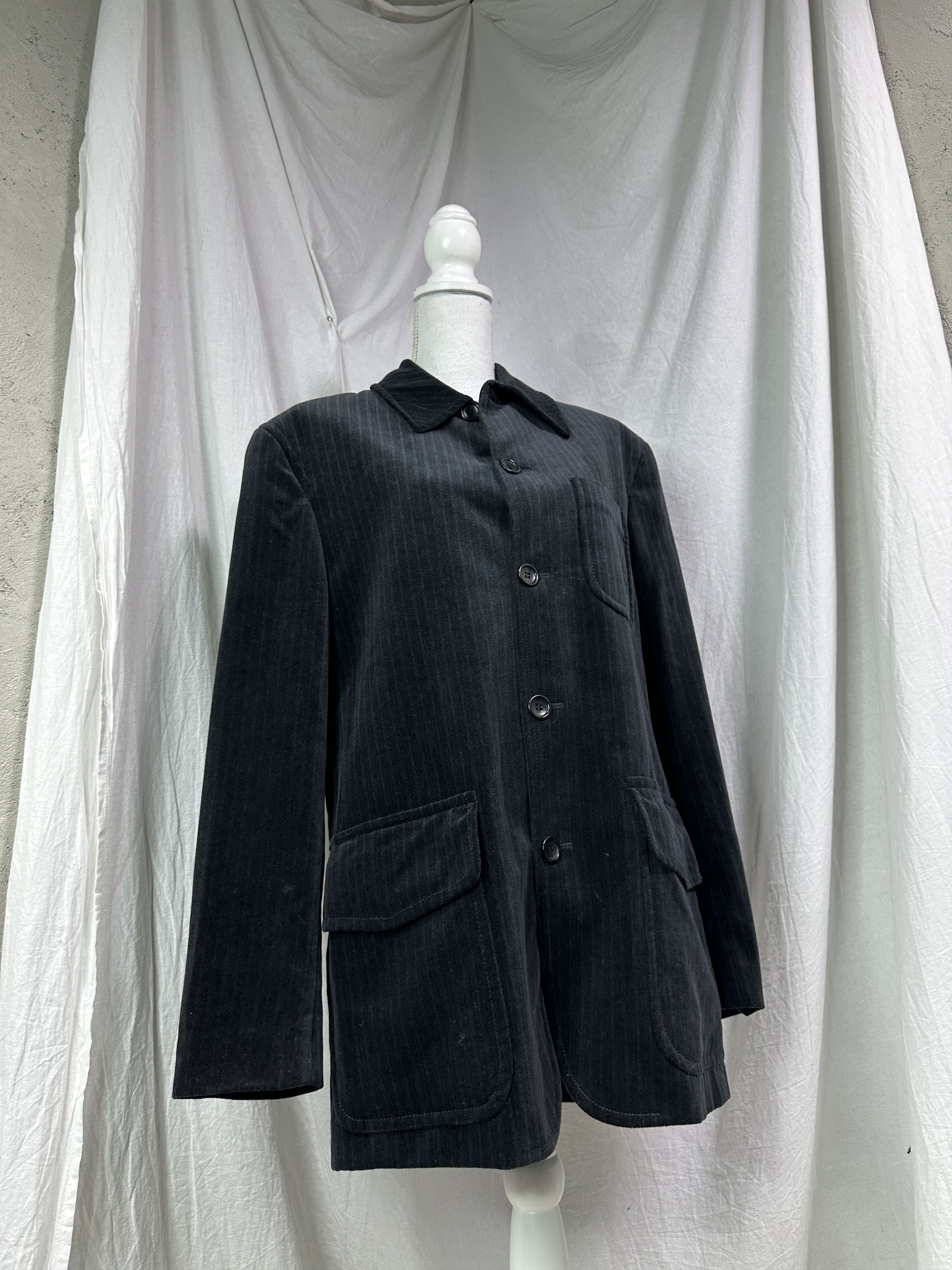 Kenzo Vintage Avant Garde Striped Velvet Kenzo Blazer Y2K Size L / US 10 / IT 46 - 1 Thumbnail