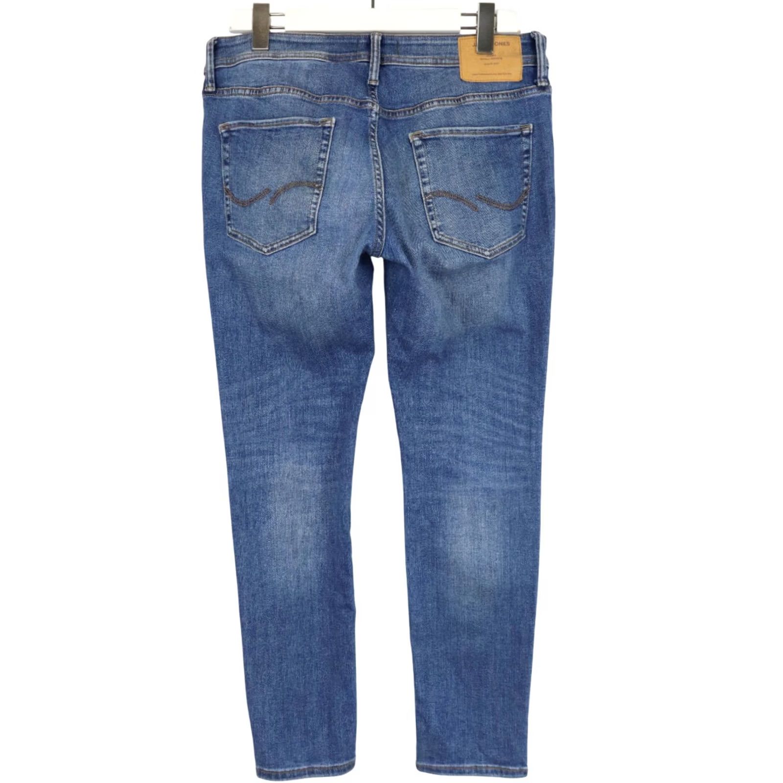 Jack & Jones JACK & JONES Skinny Liam Jeans Men's W34/L30 Blue Faded Whiskered Zip Fly Size US 34 / EU 50 - 2 Thumbnail