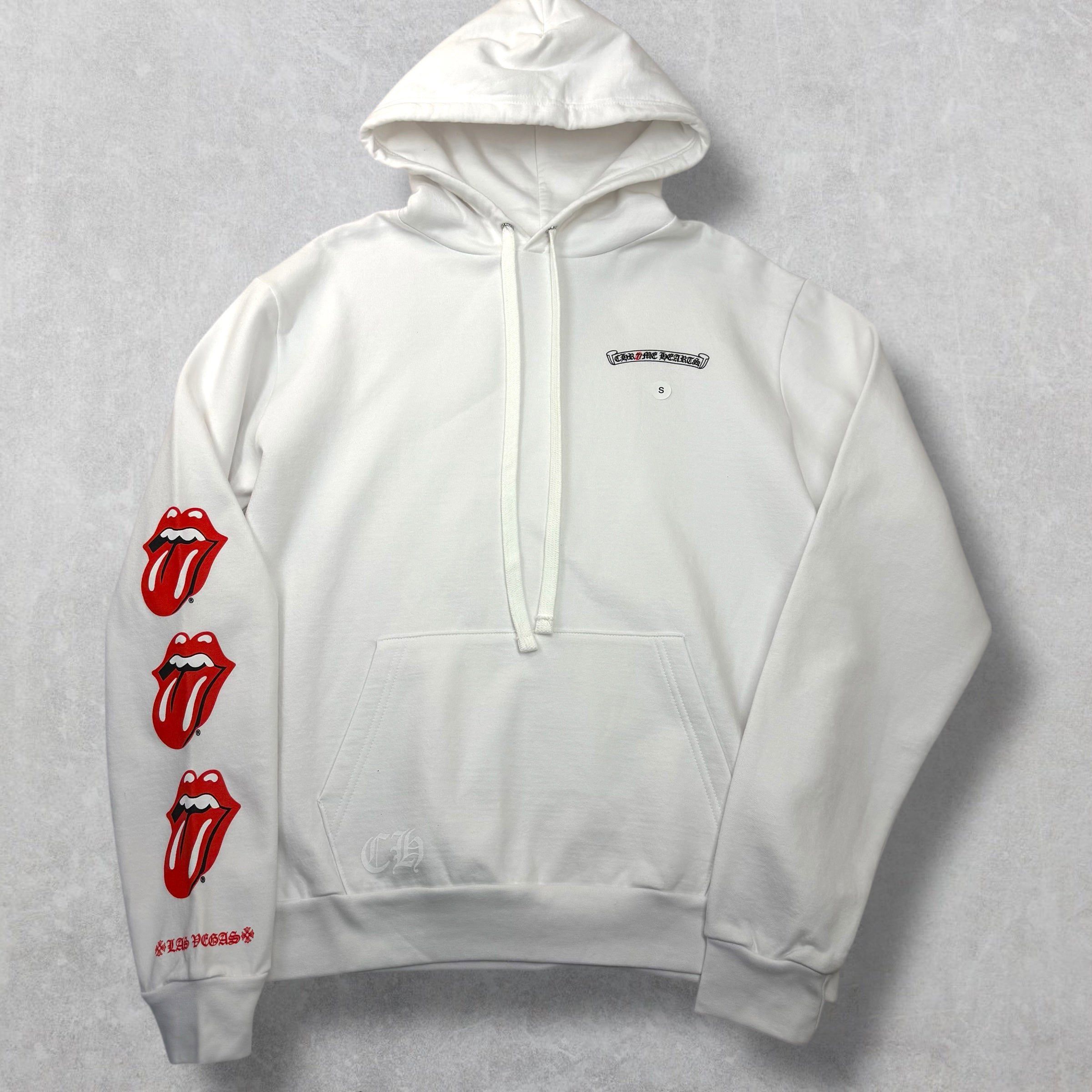 Chrome Hearts Chrome Hearts Rolling Stones White LV Lips Hoodie S Size US S / EU 44-46 / 1 - 2 Thumbnail