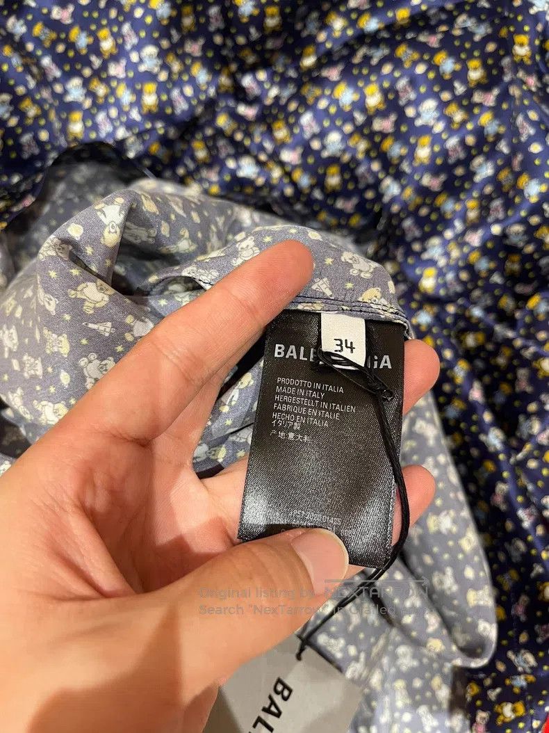 Balenciaga Balenciaga Teddy Bear Shirt Size XXS / US 00 / IT 34 - 6 Thumbnail
