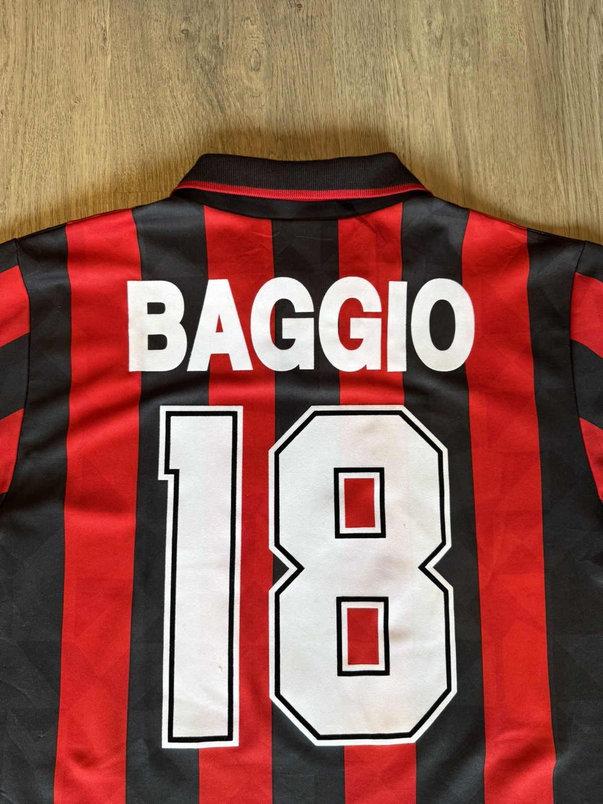 Lotto Sport AC MILAN 1995-1996 HOME JERSEY SHIRT Size US M / EU 48-50 / 2 - 6 Thumbnail