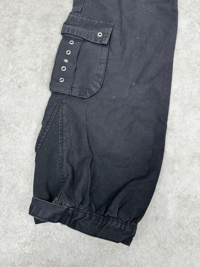 Dolce & Gabbana AW2003 Dolce & Gabbana Eyelet Black Cargo Pants Size US 39 - 8 Thumbnail