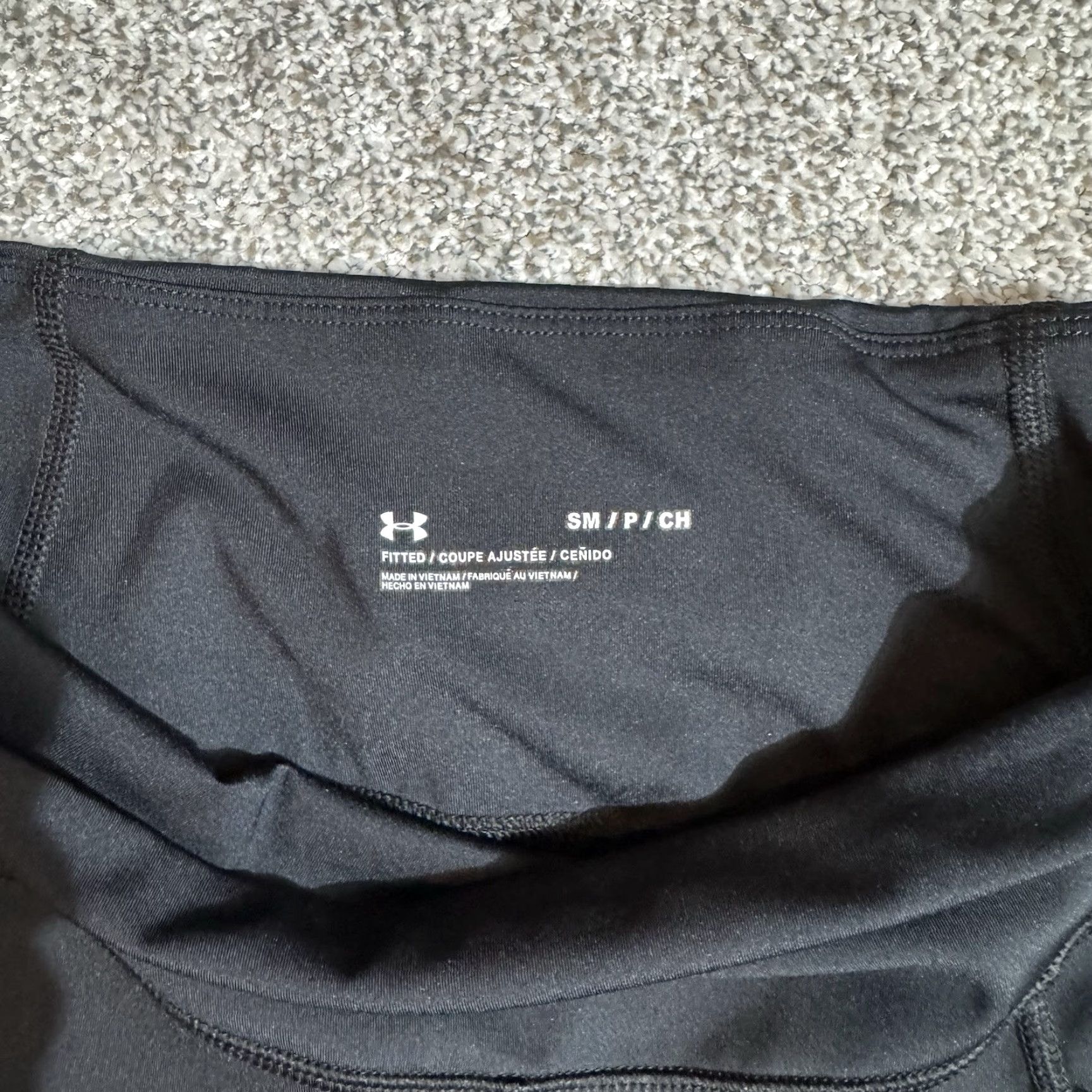 Under Armour Under Armour Leggings Womens Small Medium Black Athleisure Stretch 72% Polyester 28% Spandex Size 28" / US 6 / IT 42 - 6 Thumbnail