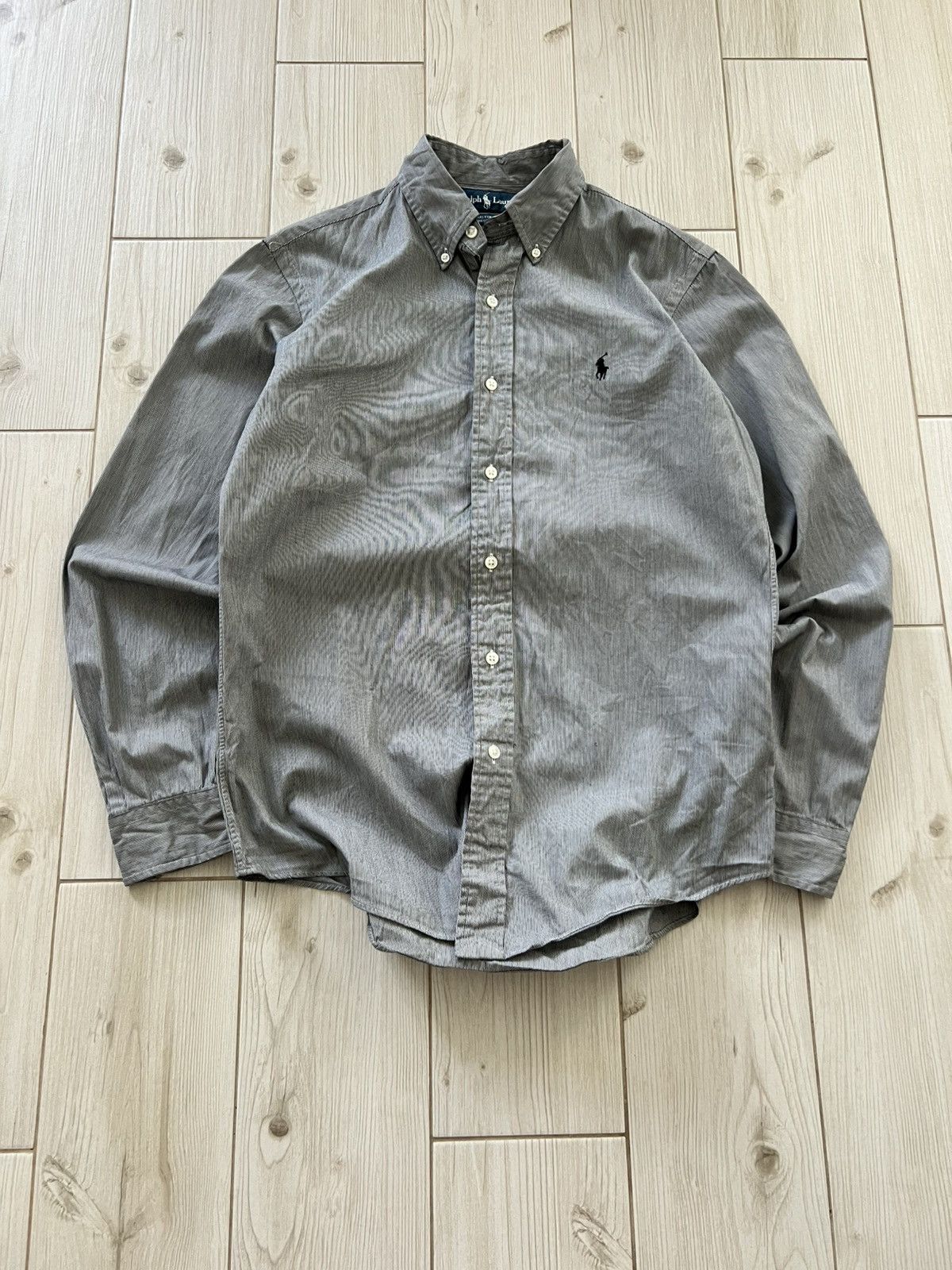 Polo Ralph Lauren Polo Ralph Lauren Shirt Mens Button Gray Size US M / EU 48-50 / 2 - 15 Thumbnail