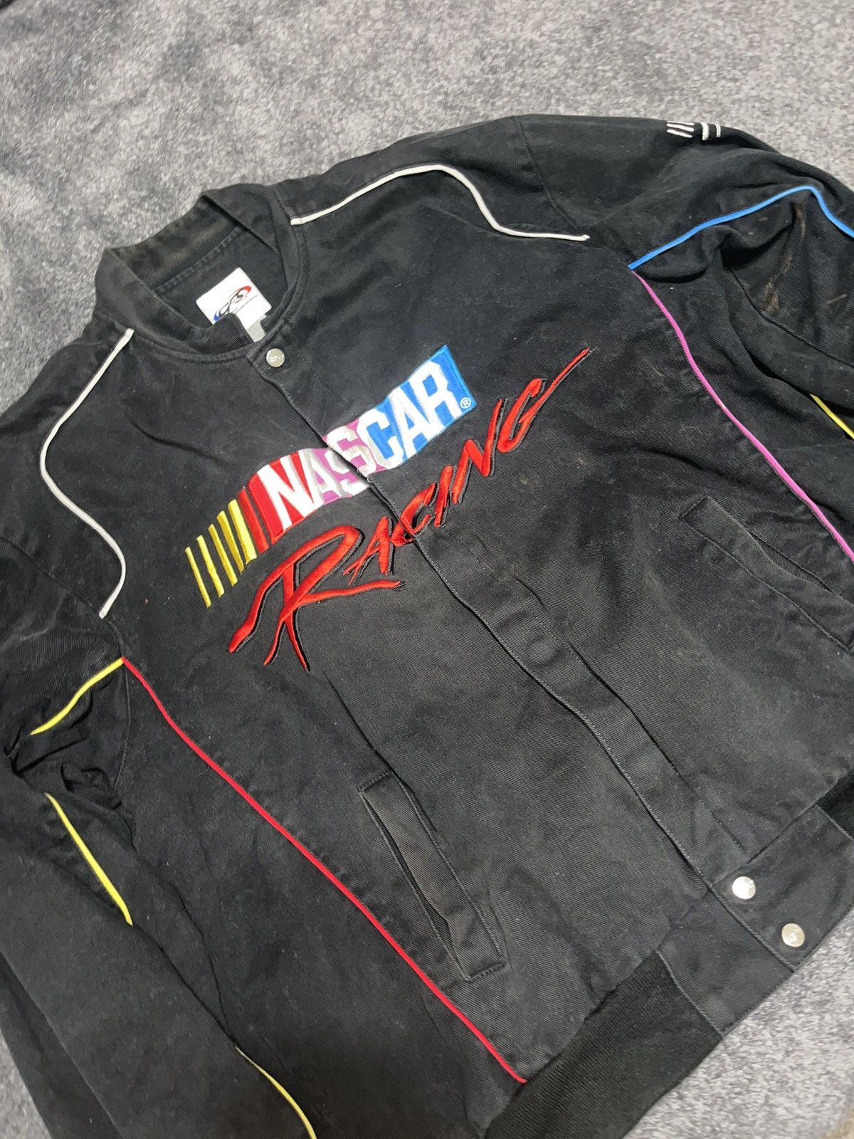 image of Nascar Racing Jacket XL in Black, Men's