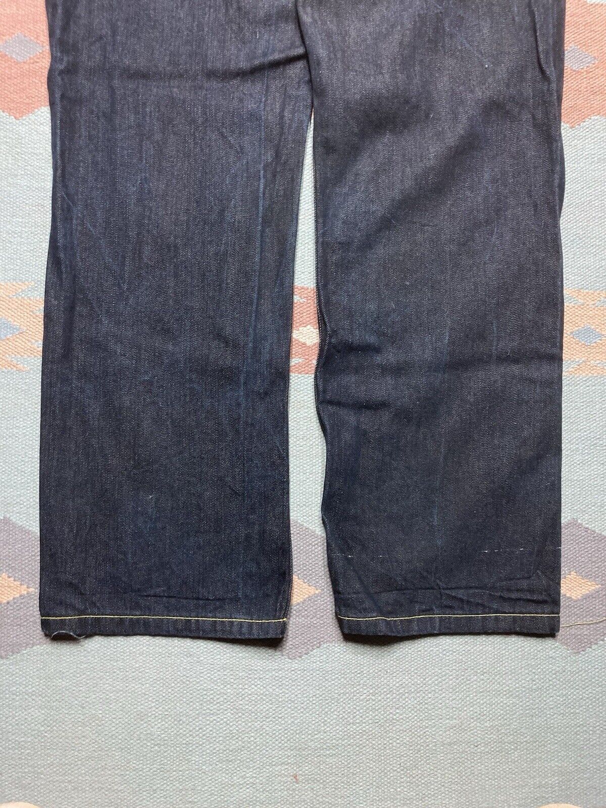 Vintage y2k baggy jeans red ape black cyber goth grunge skater 42x34 Size US 42 / EU 58 - 2 Thumbnail